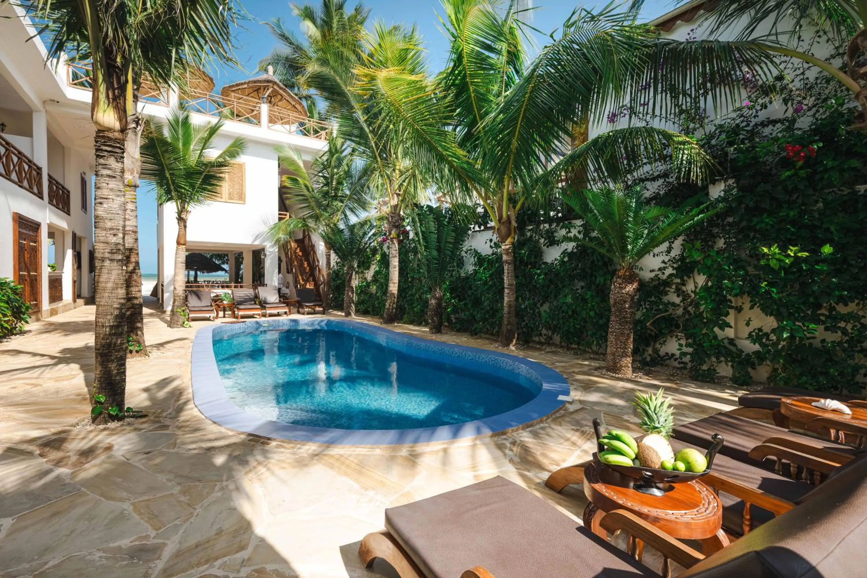 Pool view in Karibu Beach Resort