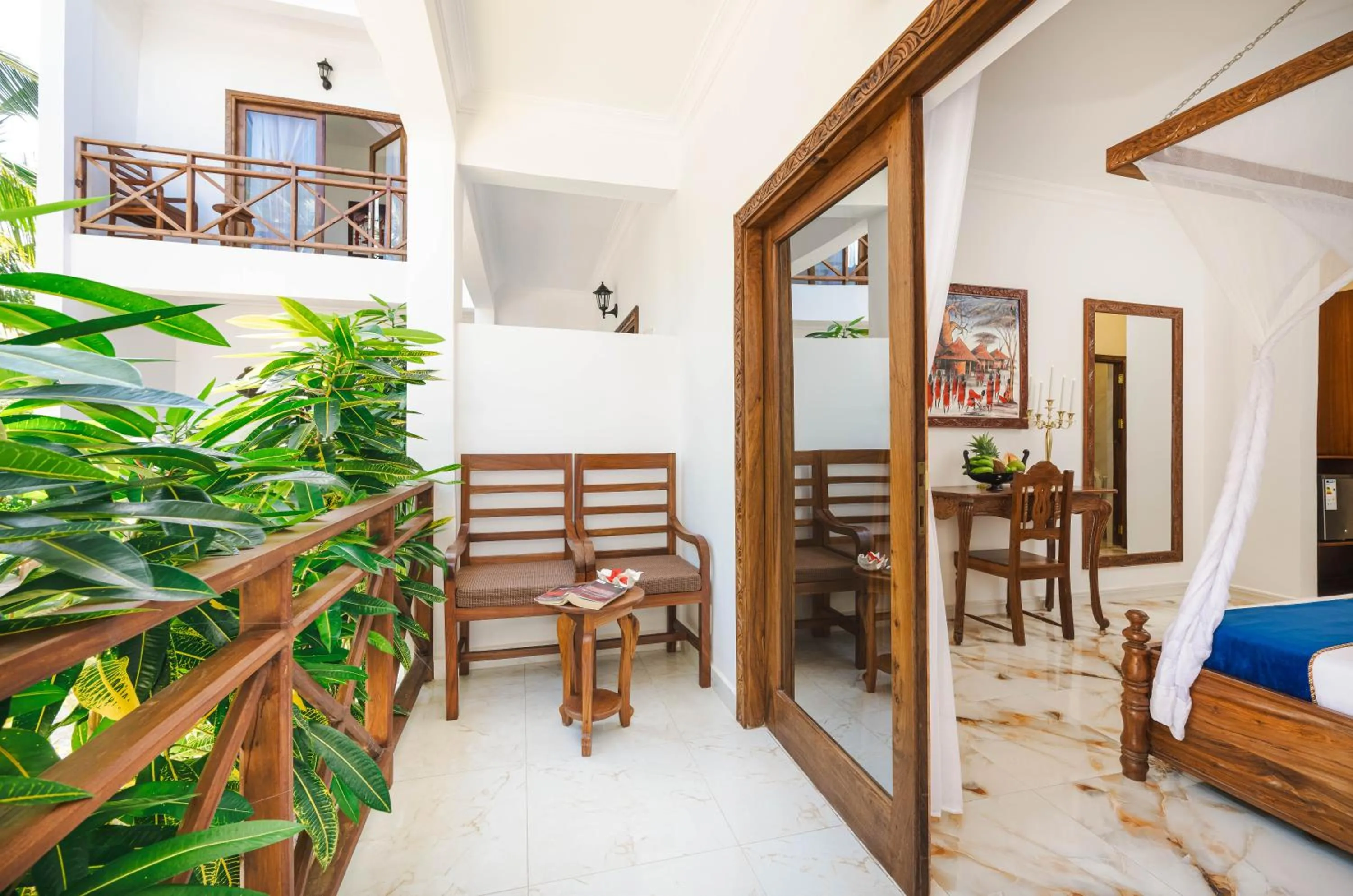 View (from property/room), Bed in Karibu Beach Resort