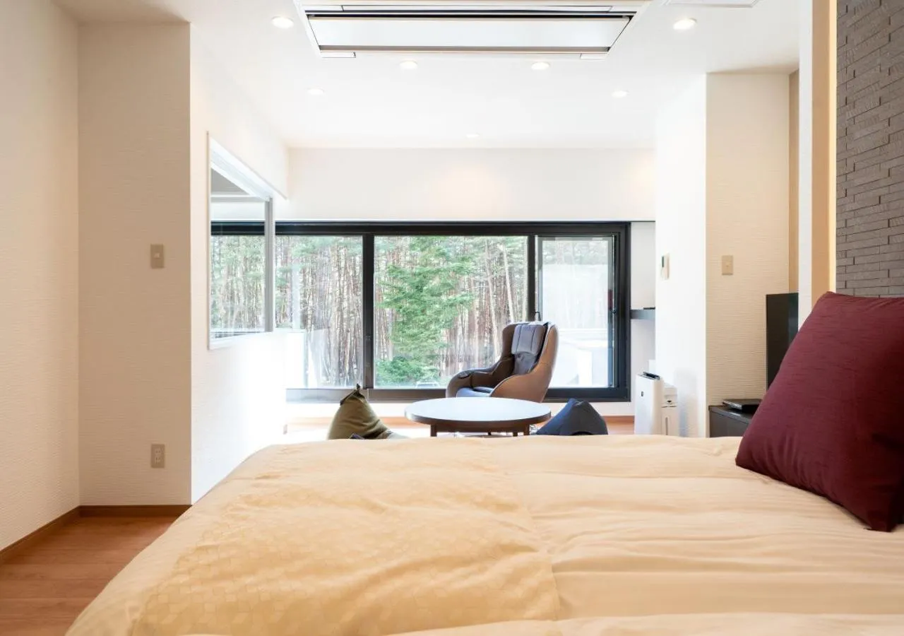 Living room, Bed in Yatsugatake Hotel Fuuka