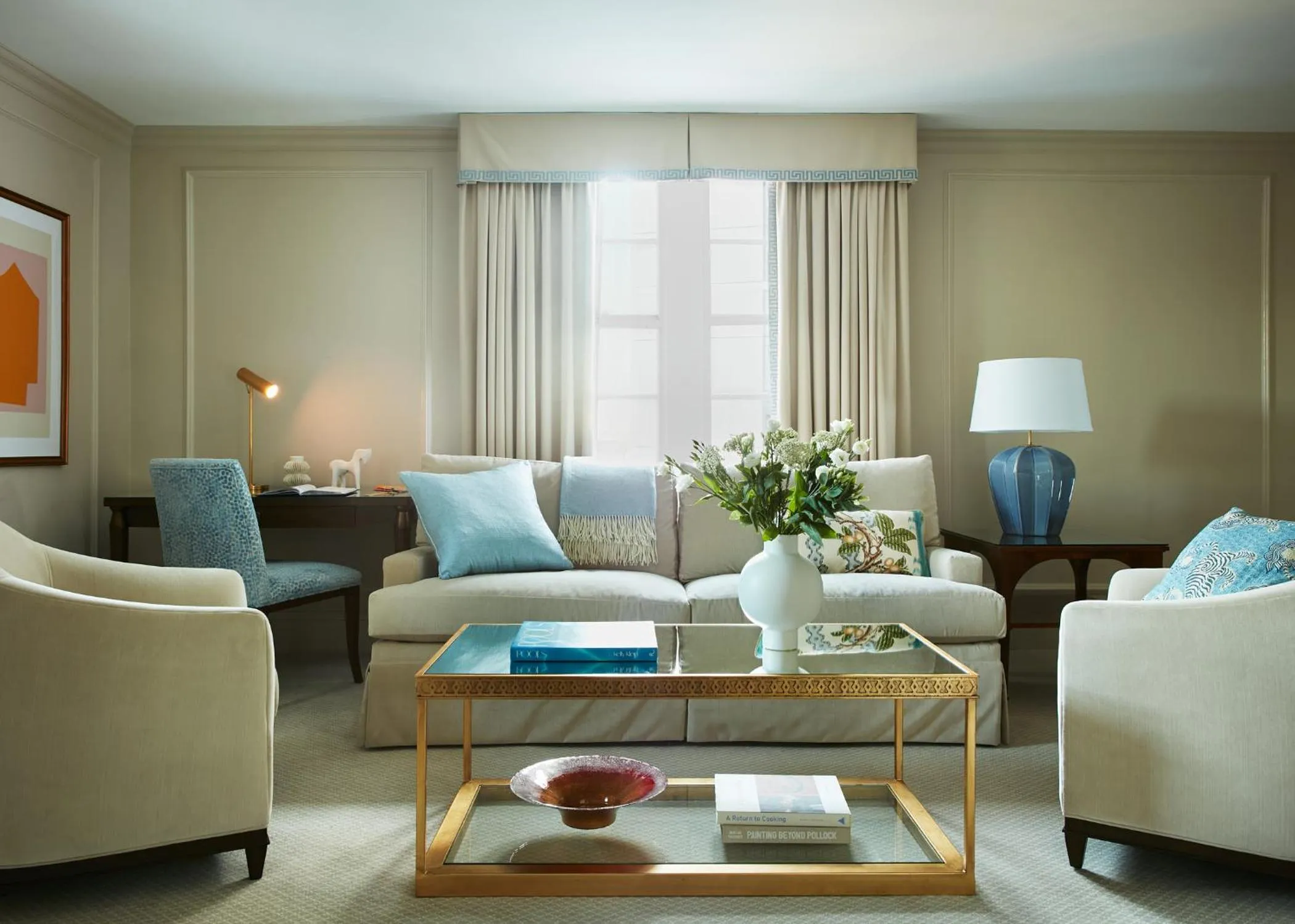 Living room in The Eliot Hotel