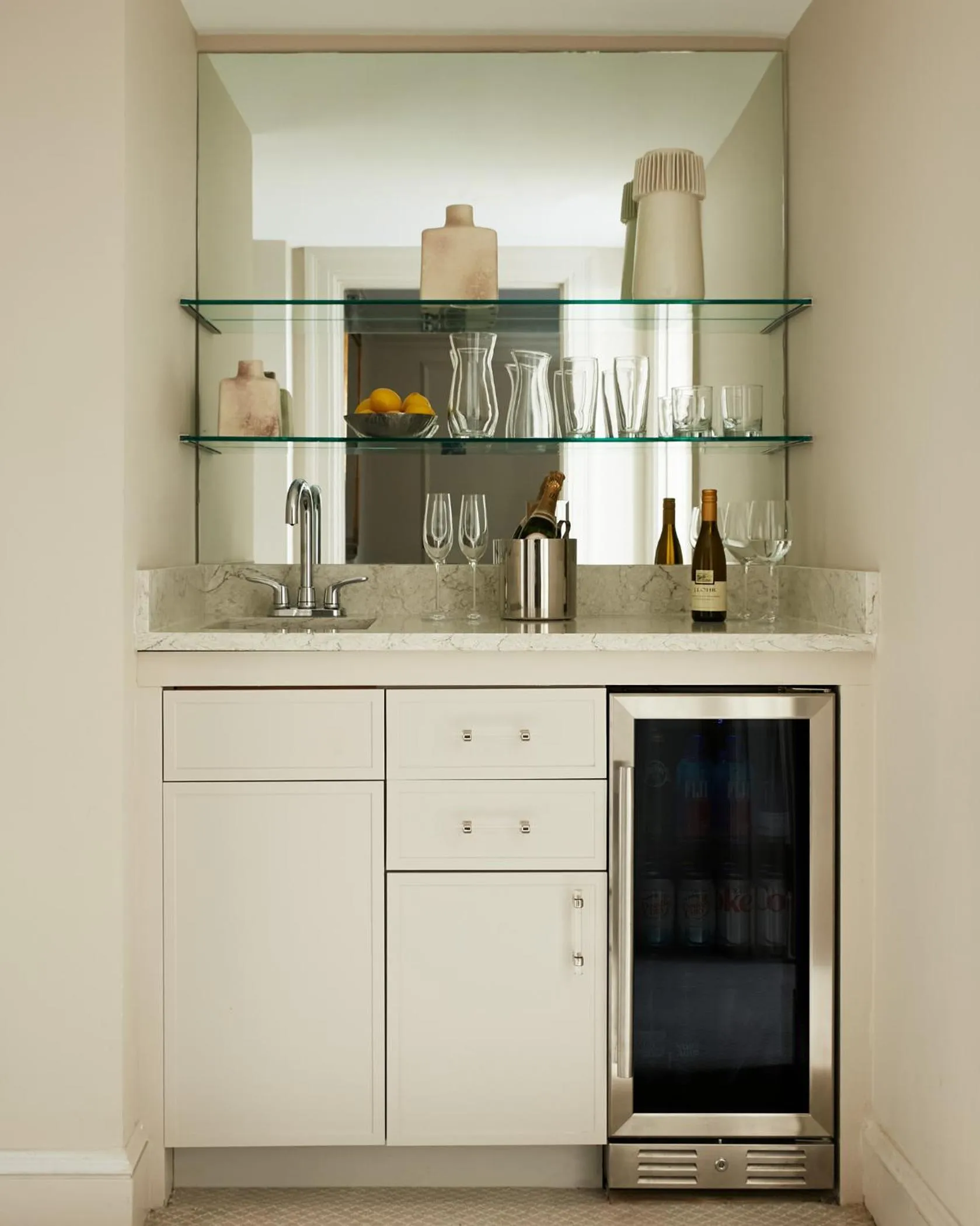 minibar in The Eliot Hotel