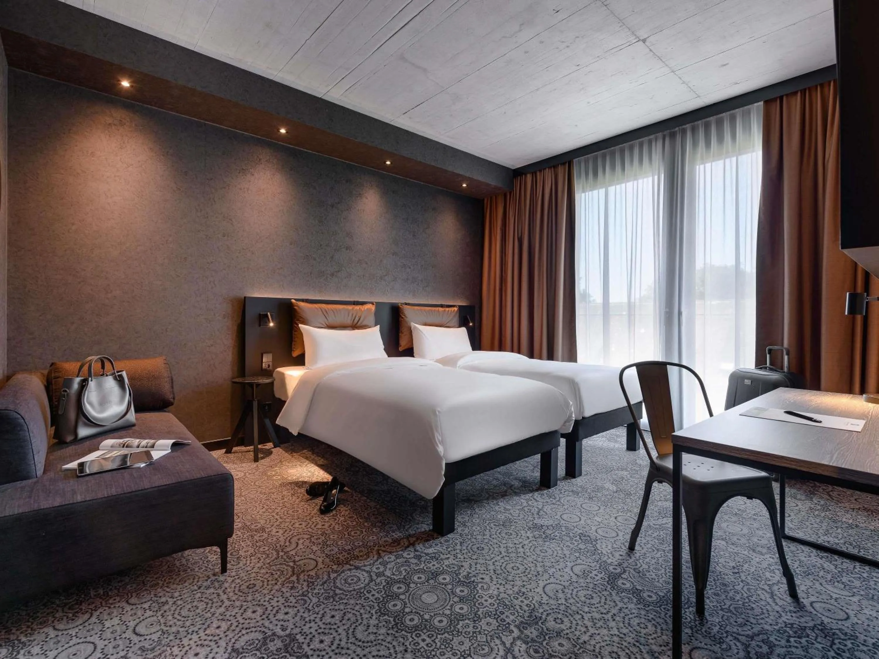 Bedroom, Bed in ibis Styles Friedrichshafen