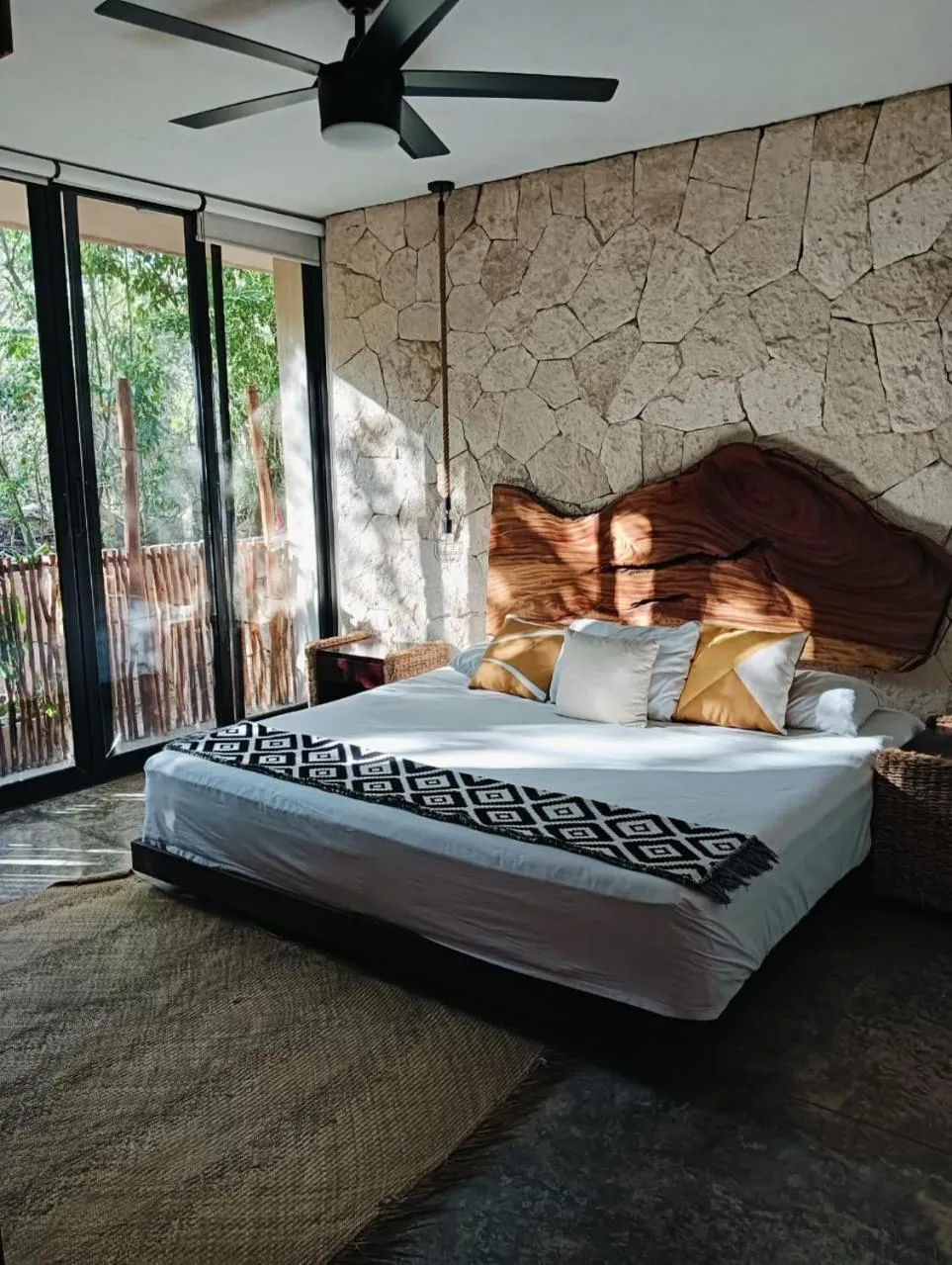 Bed in Agua & Selva luxury Jungle loft