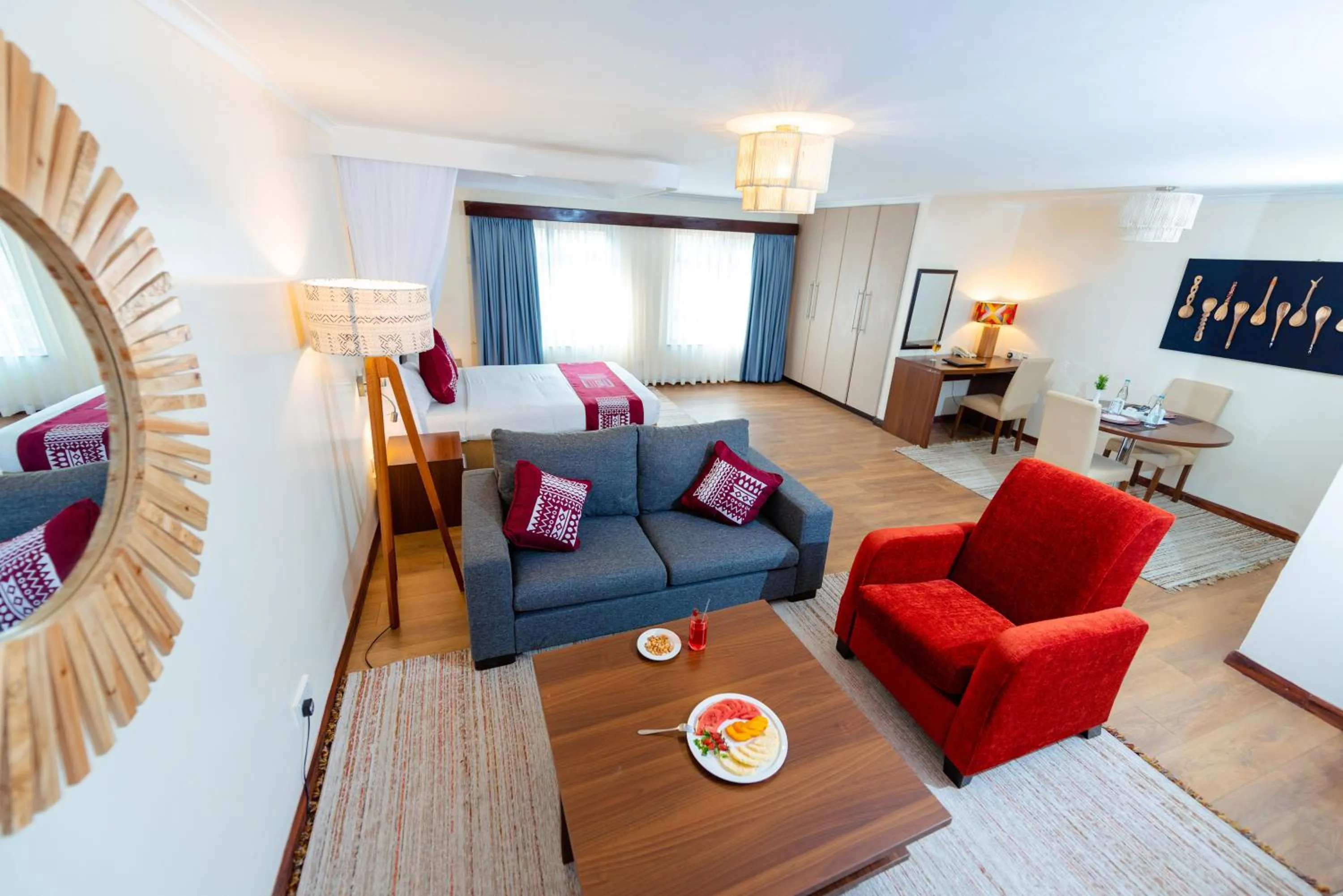 Living room in Heri Heights Hotel Apartments, SureStay Collection by Best Western