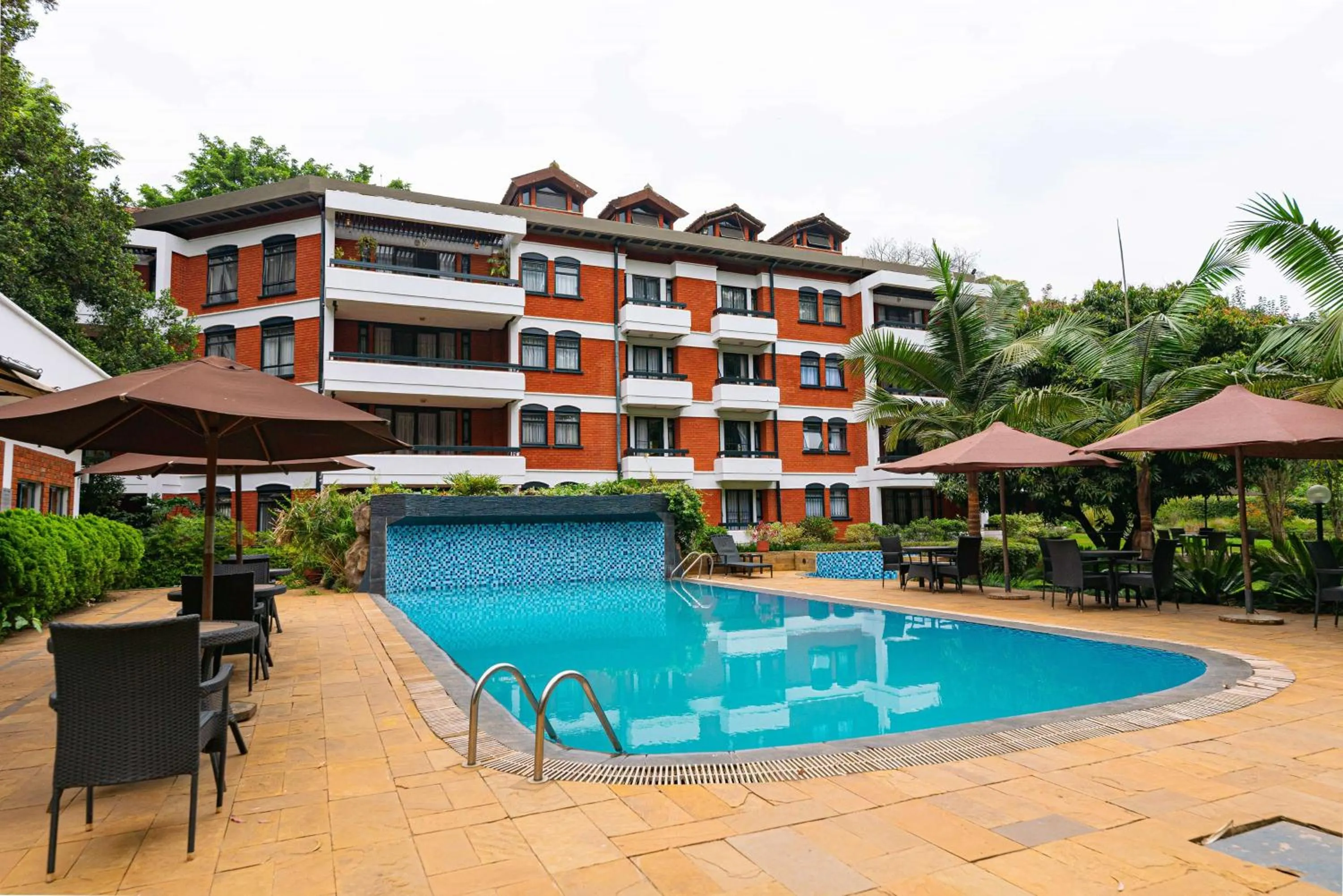 Pool view in Heri Heights Hotel Apartments, SureStay Collection by Best Western