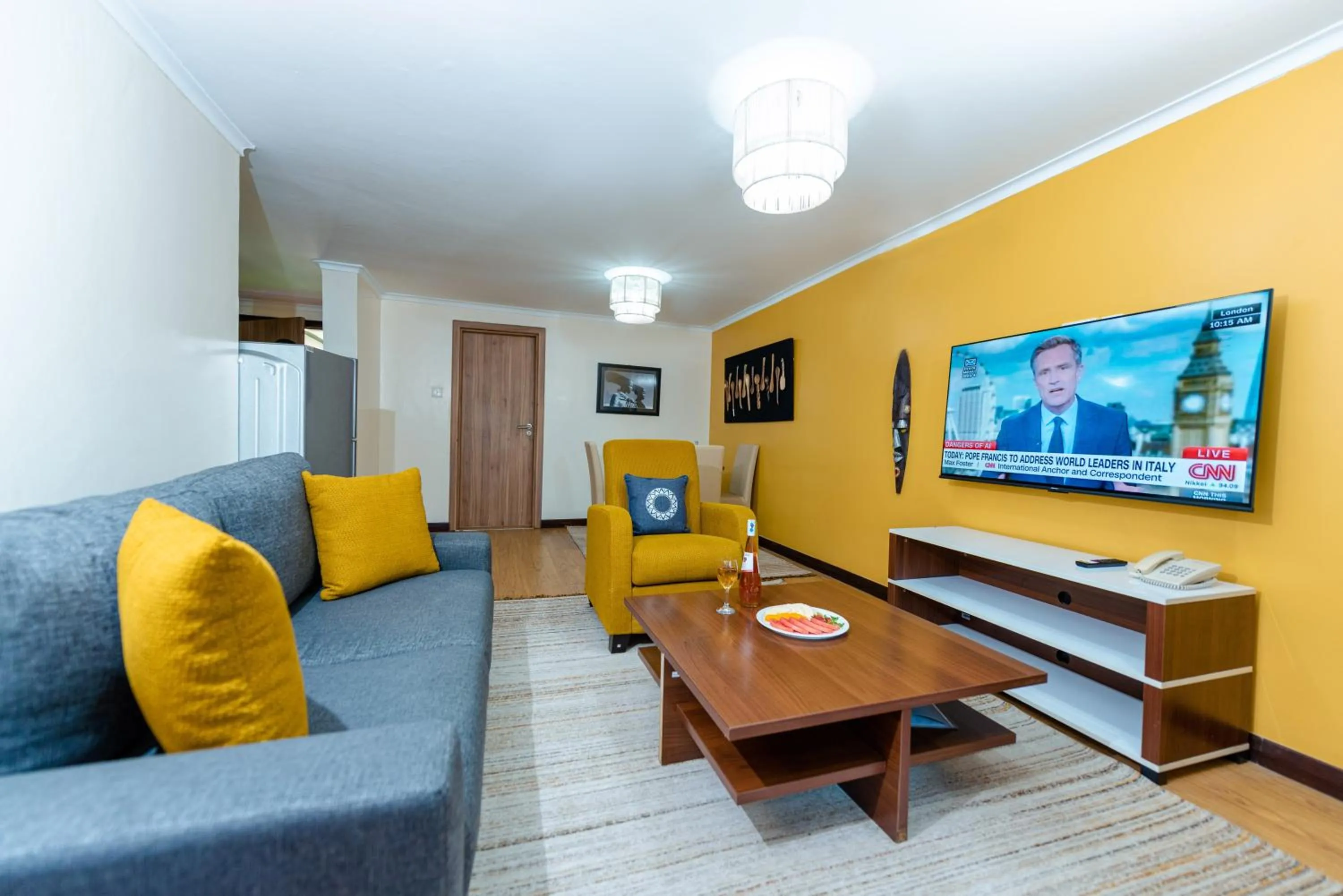 TV and multimedia in Heri Heights Hotel Apartments, SureStay Collection by Best Western