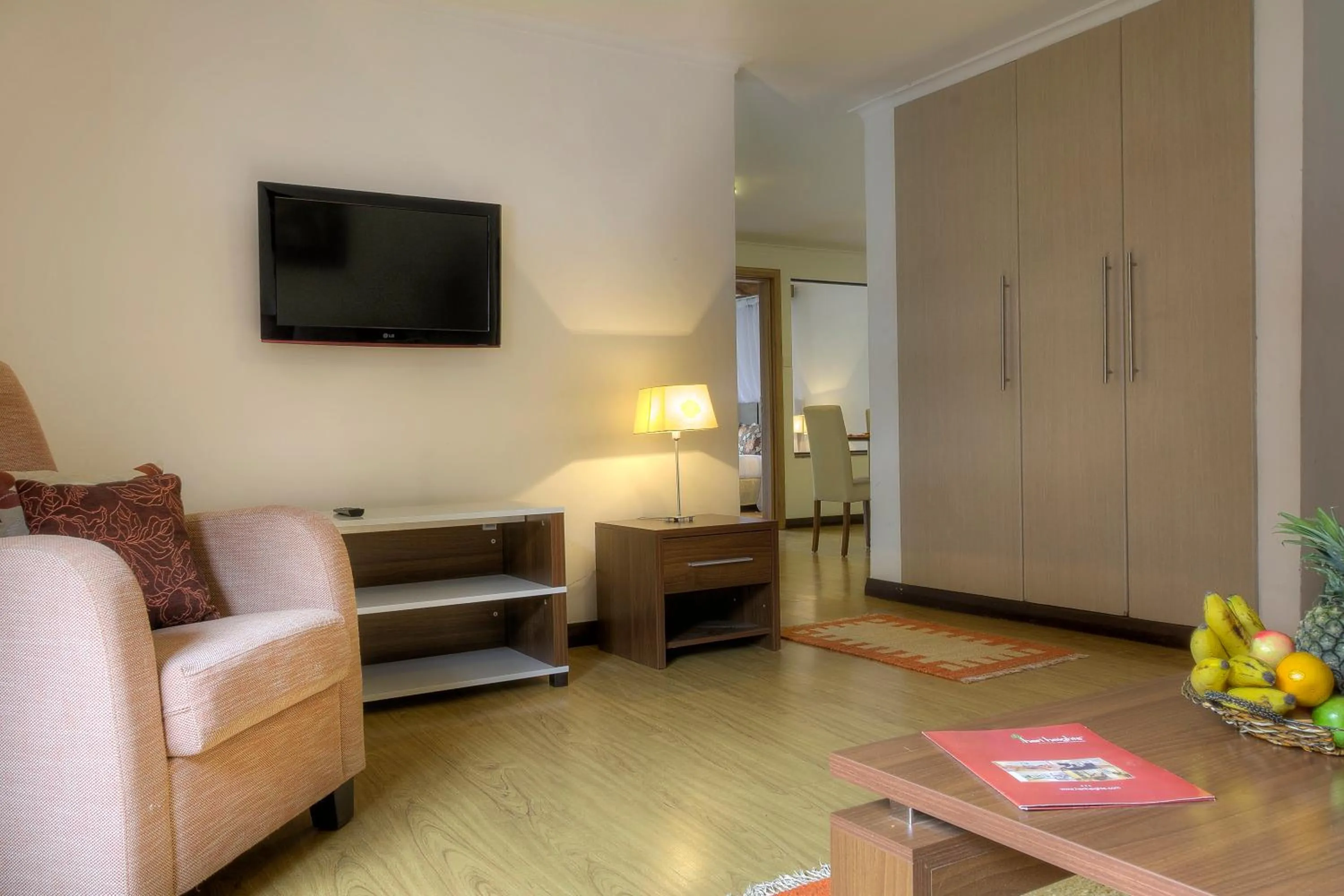 TV and multimedia in Heri Heights Hotel Apartments, SureStay Collection by Best Western