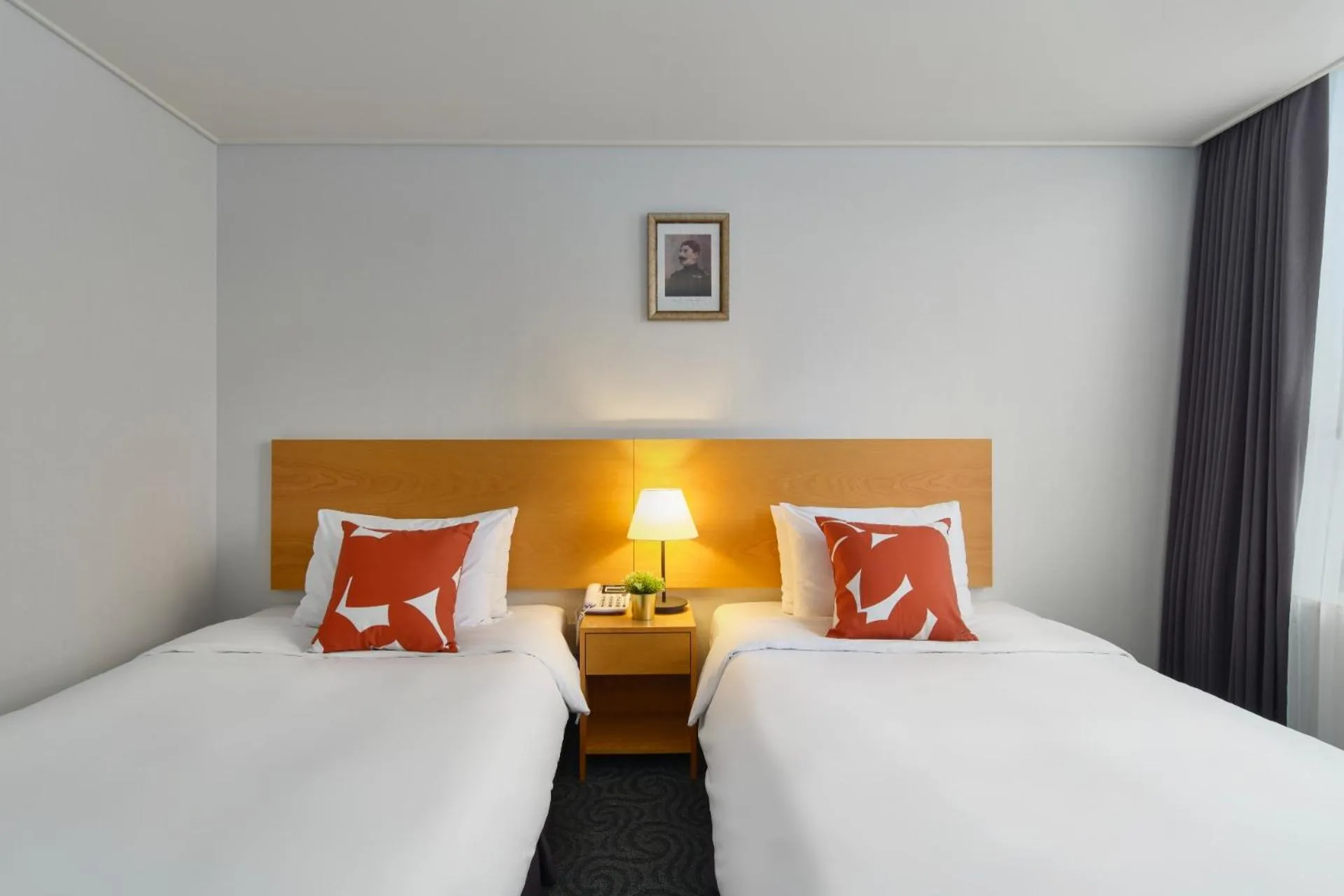 Bed in Hotel Atrium Jongno