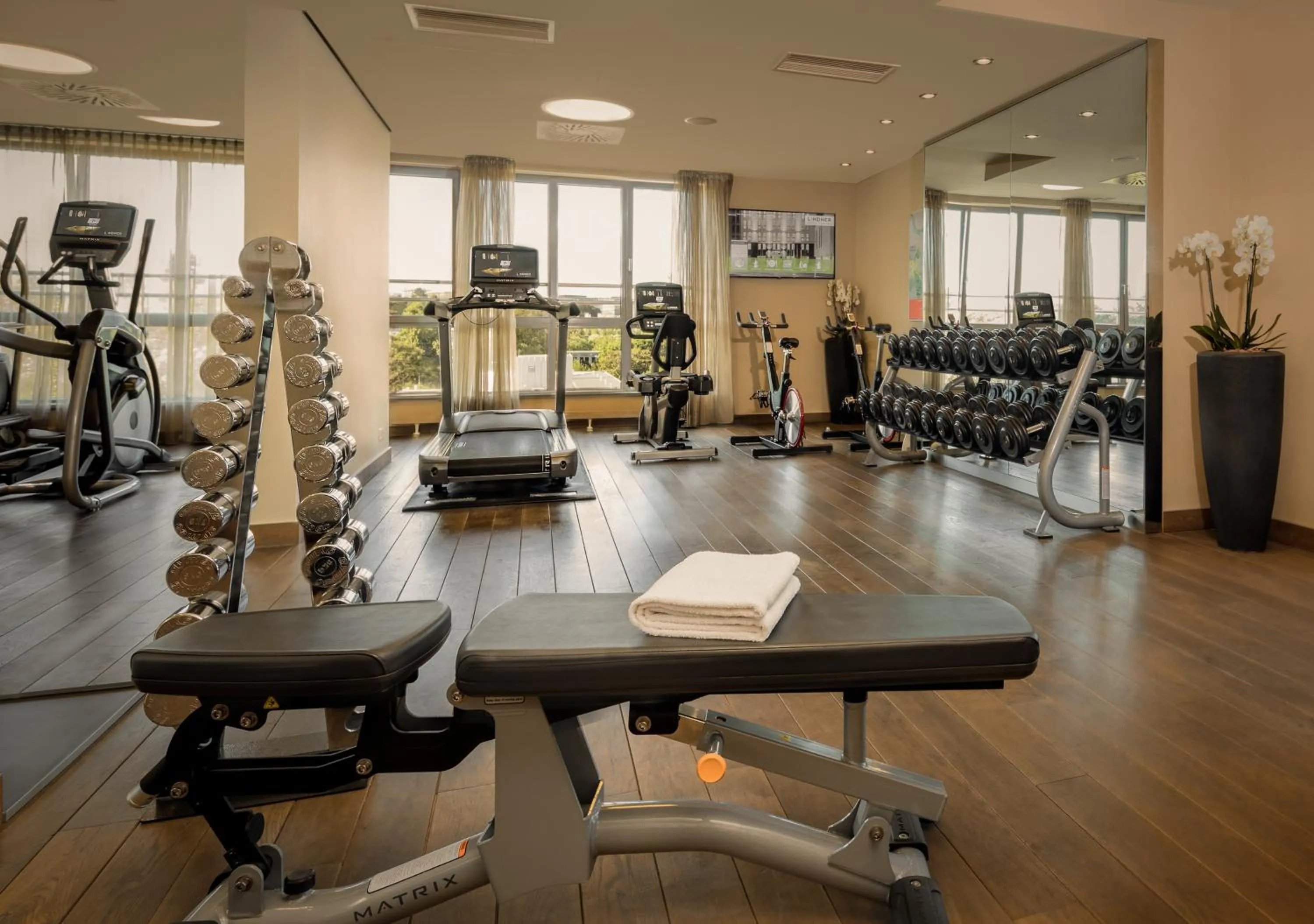 Fitness centre/facilities in Lindner Hotel Vienna Am Belvedere, part of JdV by Hyatt