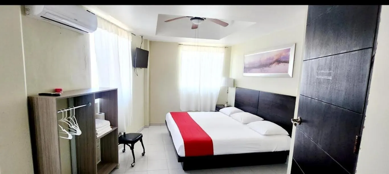 Bed in ROOF TOP Hotel XILITLA