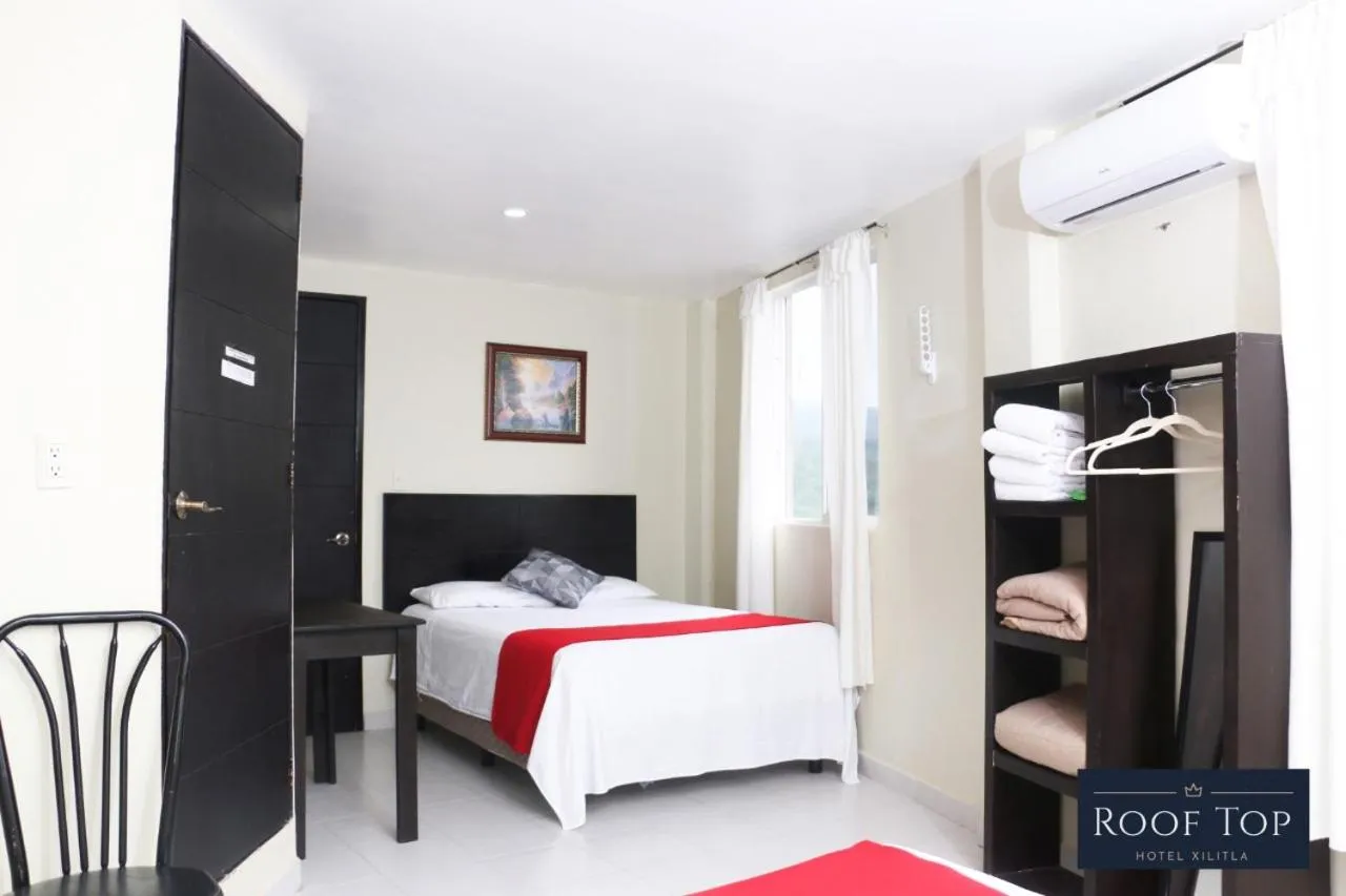 Bed in ROOF TOP Hotel XILITLA