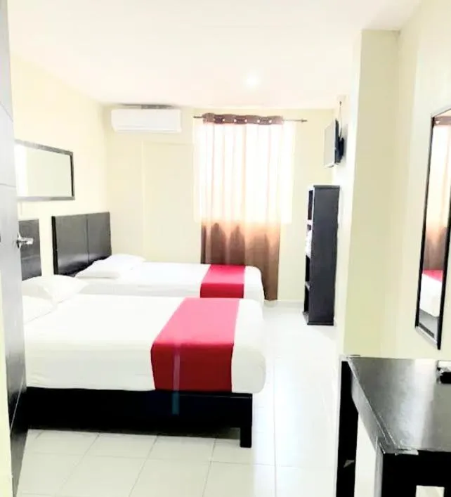 Bed in ROOF TOP Hotel XILITLA