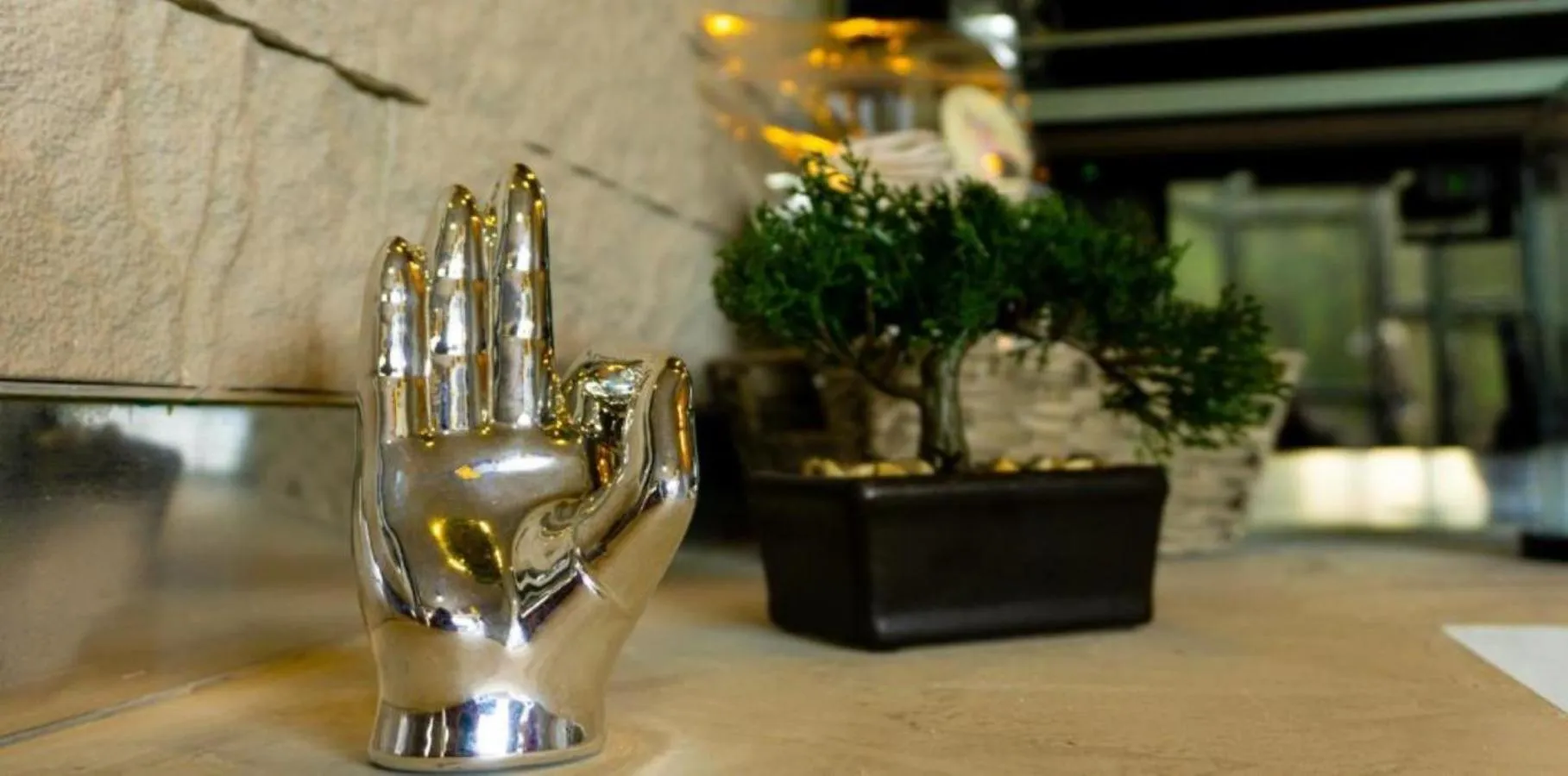 Decorative detail in EleMYNT LifeStyle Hotel