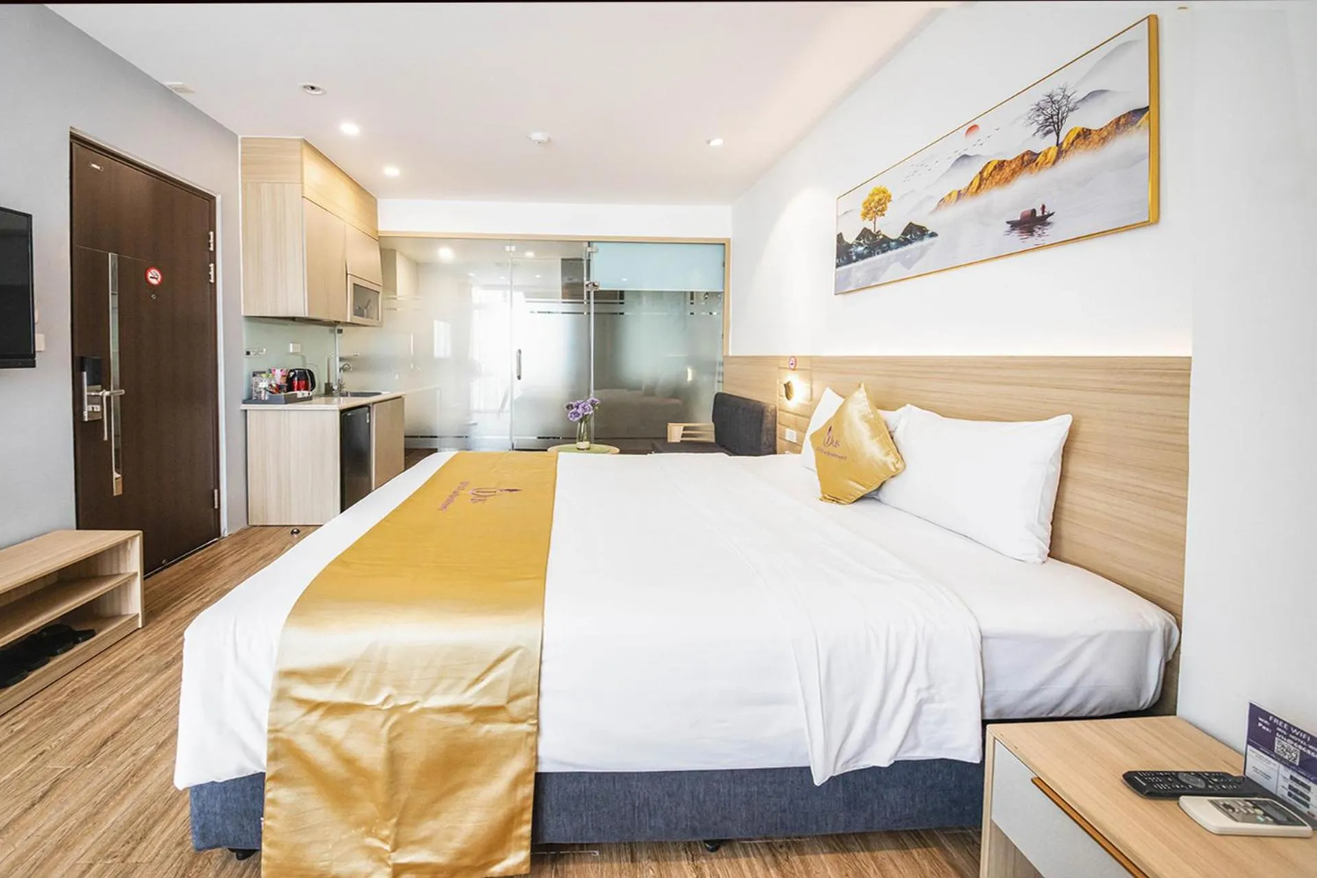 Bed in IRIS Hotel Hải Phòng