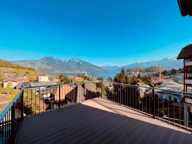 Balcony/Terrace in BERG & BERG APARTMENTS - Spiez Self-Check-in