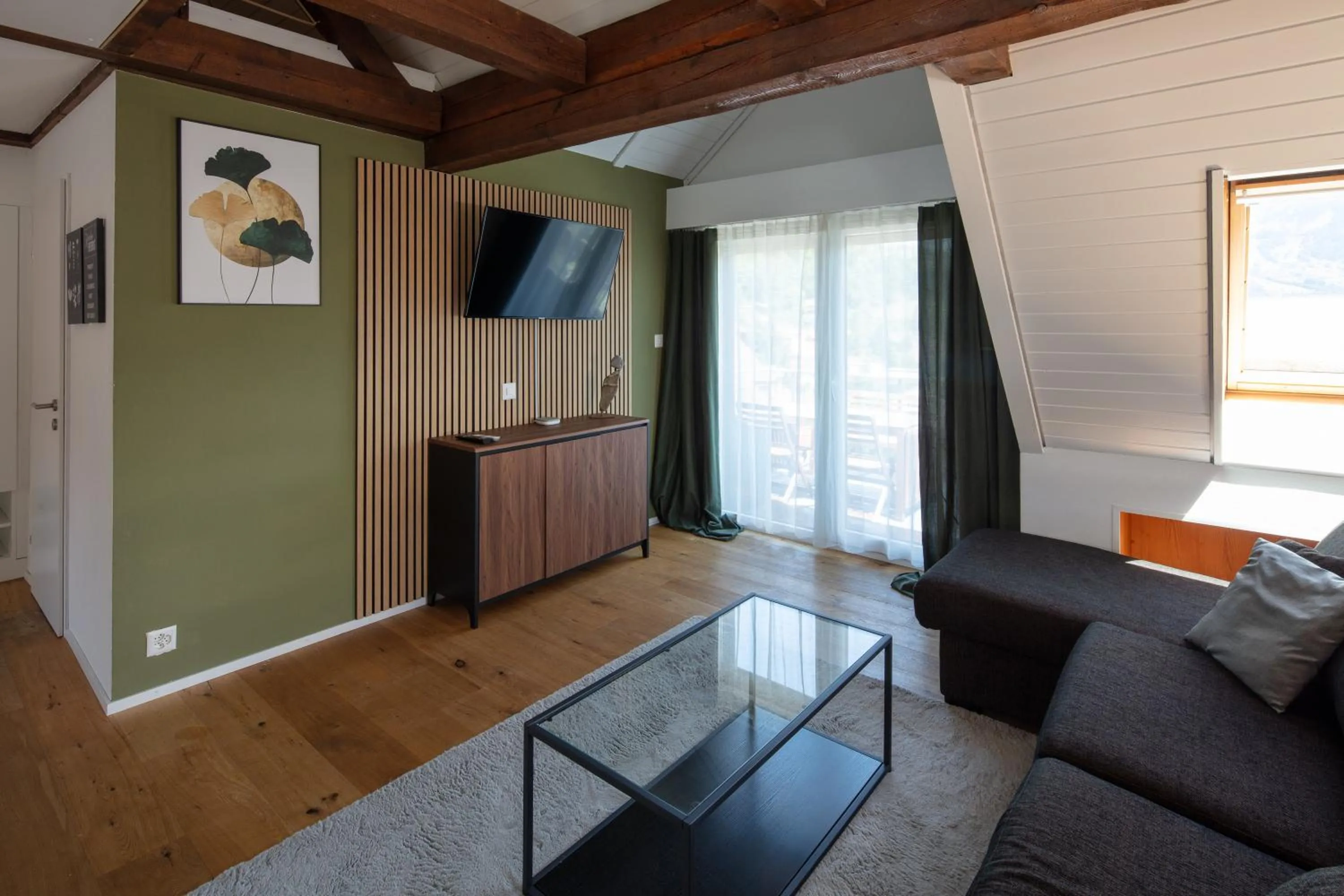 TV and multimedia in BERG & BERG APARTMENTS - Spiez Self-Check-in