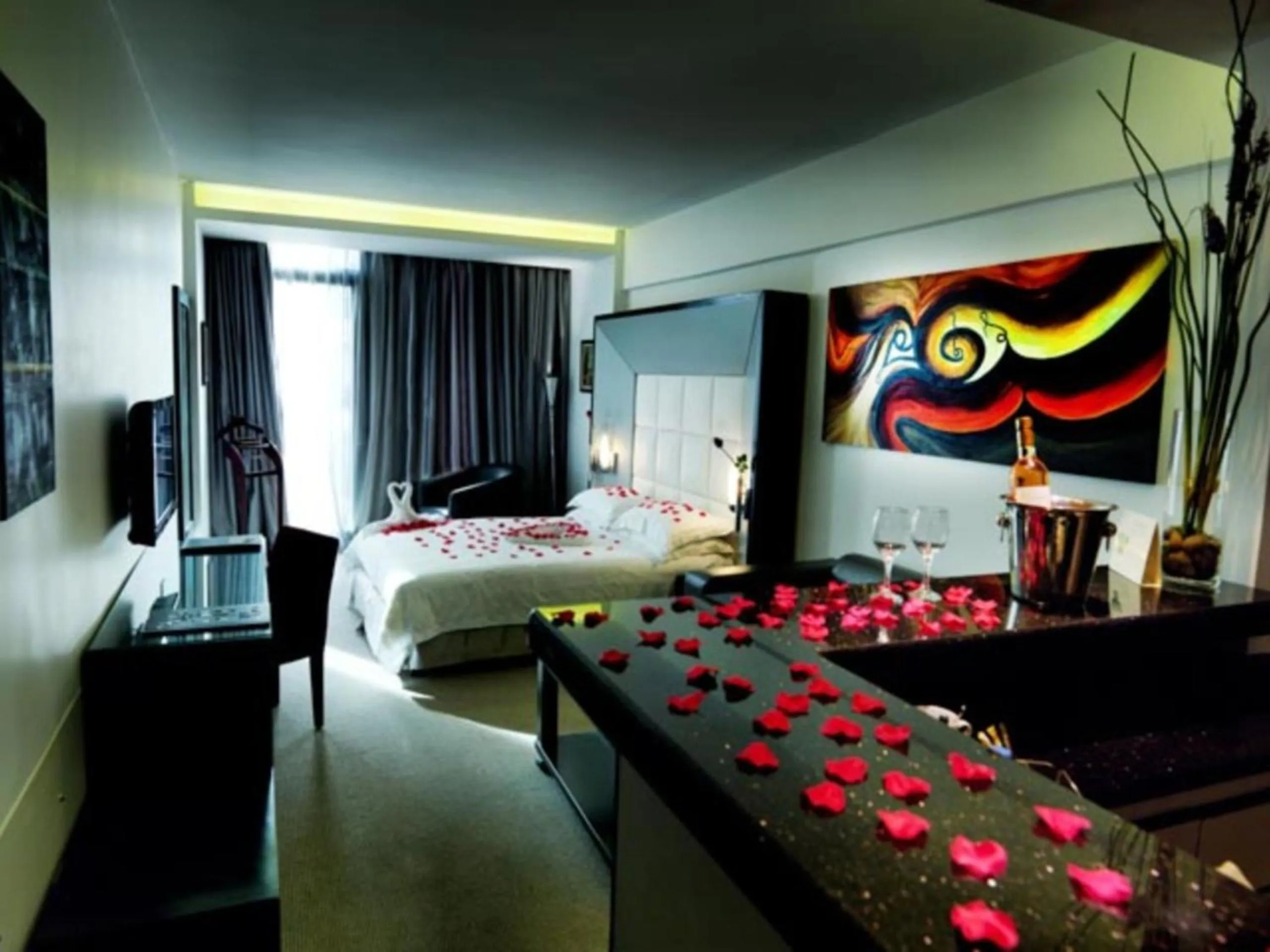 Photo of the whole room, Bed in WH Hotel