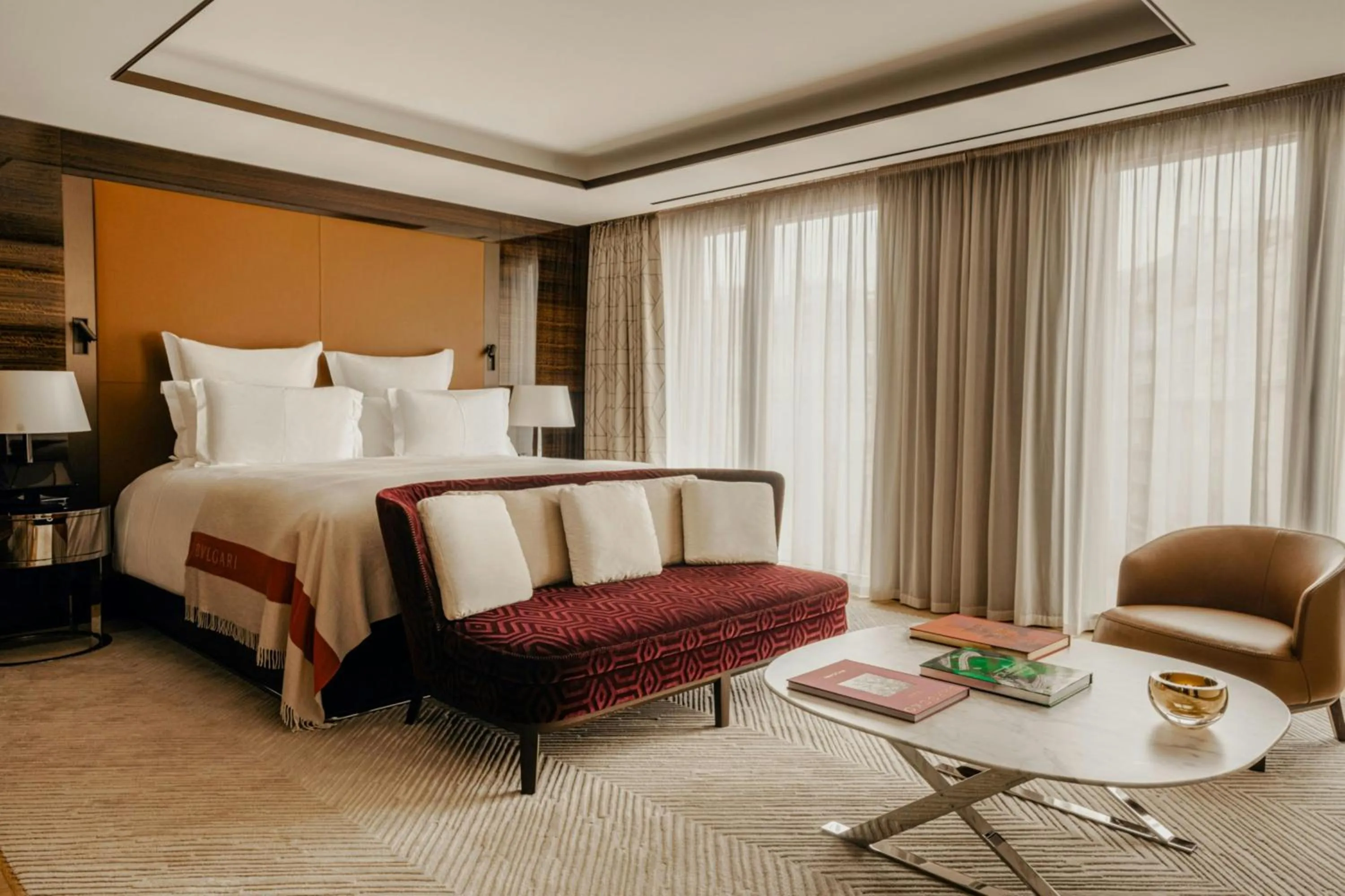 Bedroom, Bed in Bvlgari Hotel Paris