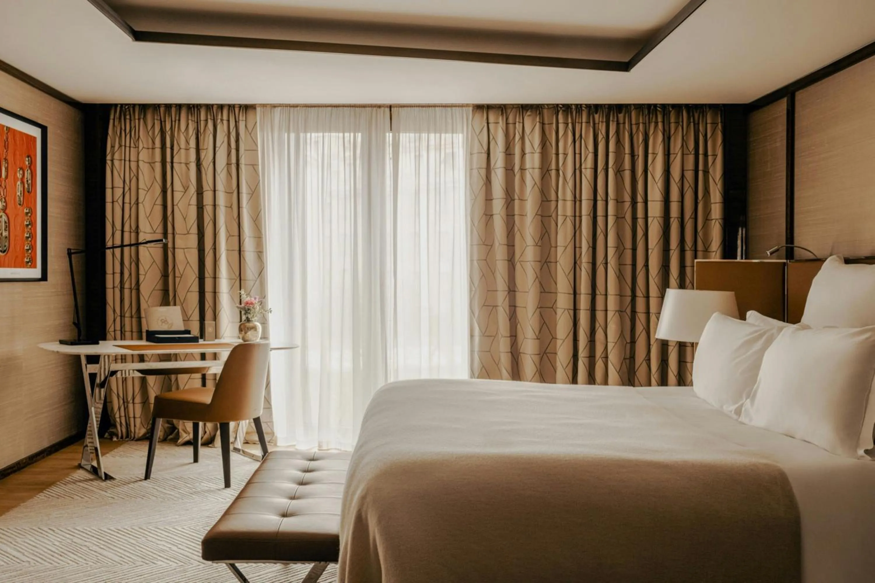 Bedroom, Bed in Bvlgari Hotel Paris