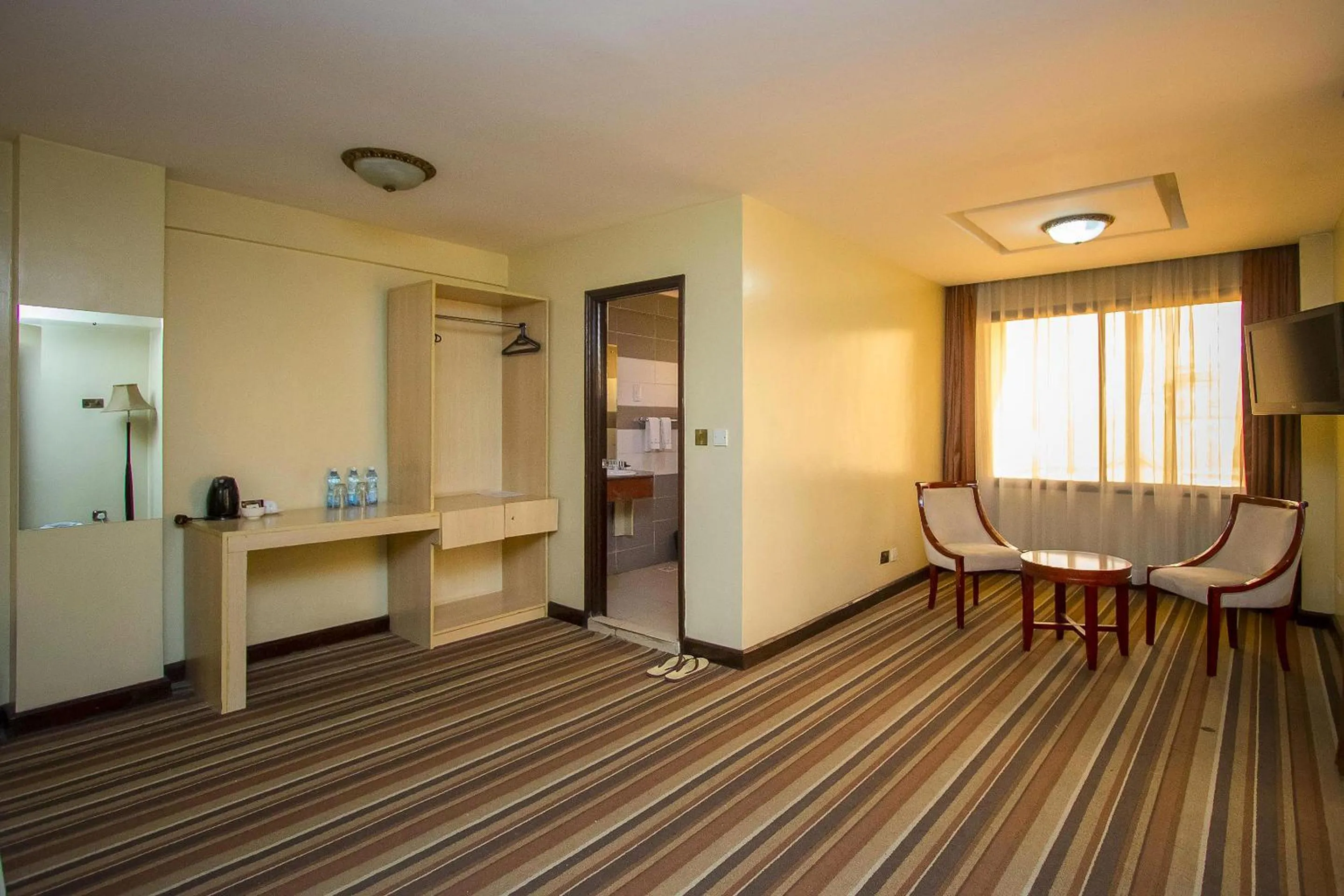 Seating area in The Clarion Hotel