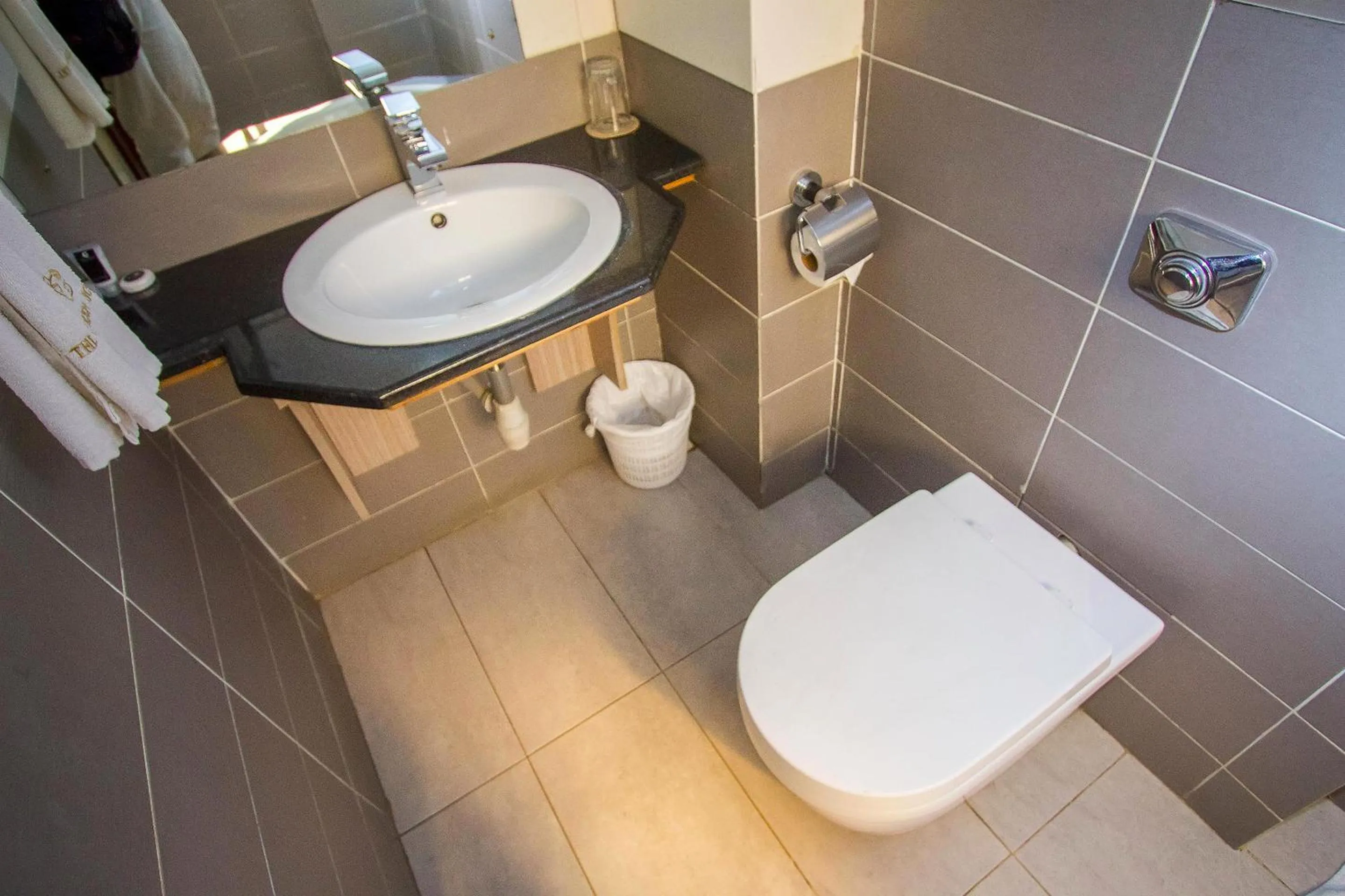 Toilet in The Clarion Hotel