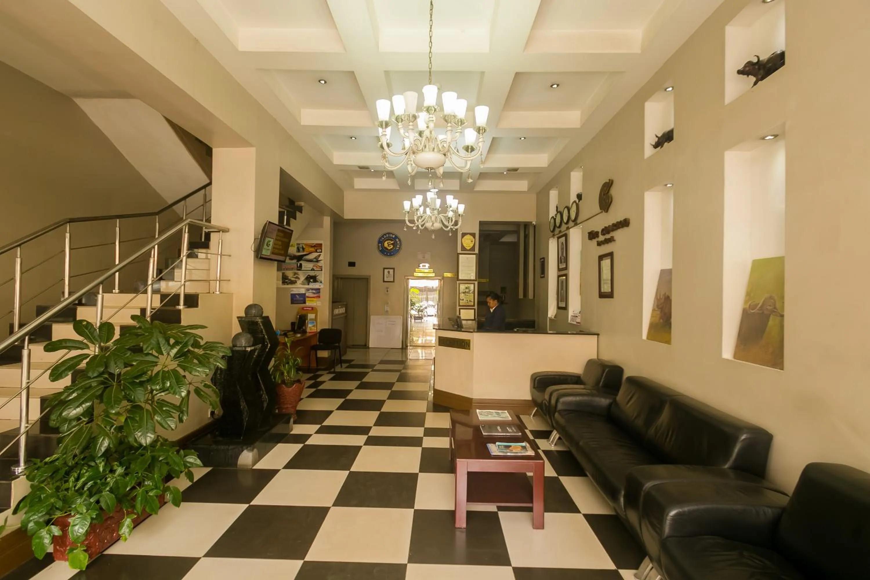 Lobby or reception in The Clarion Hotel