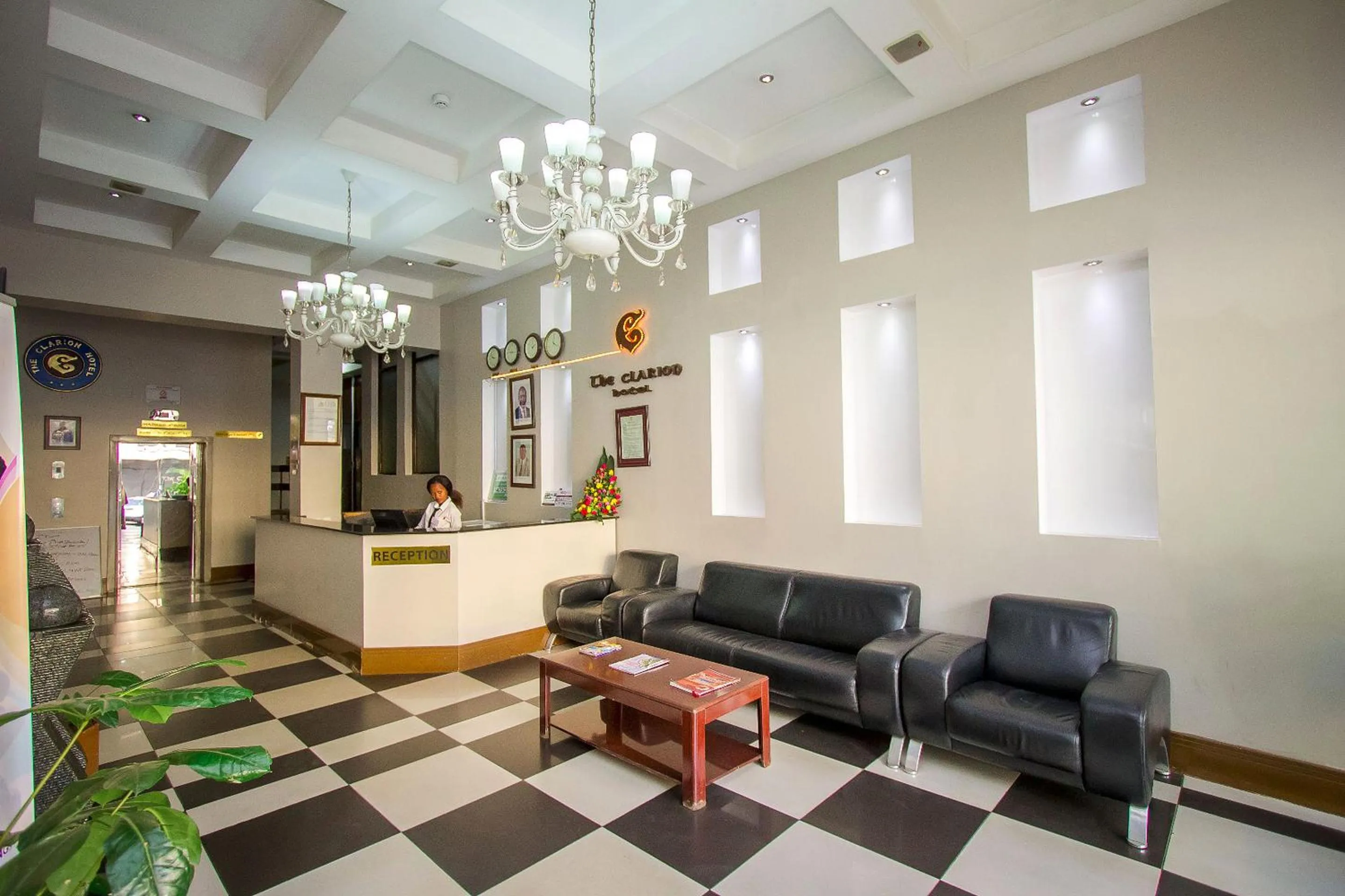 Lobby or reception in The Clarion Hotel