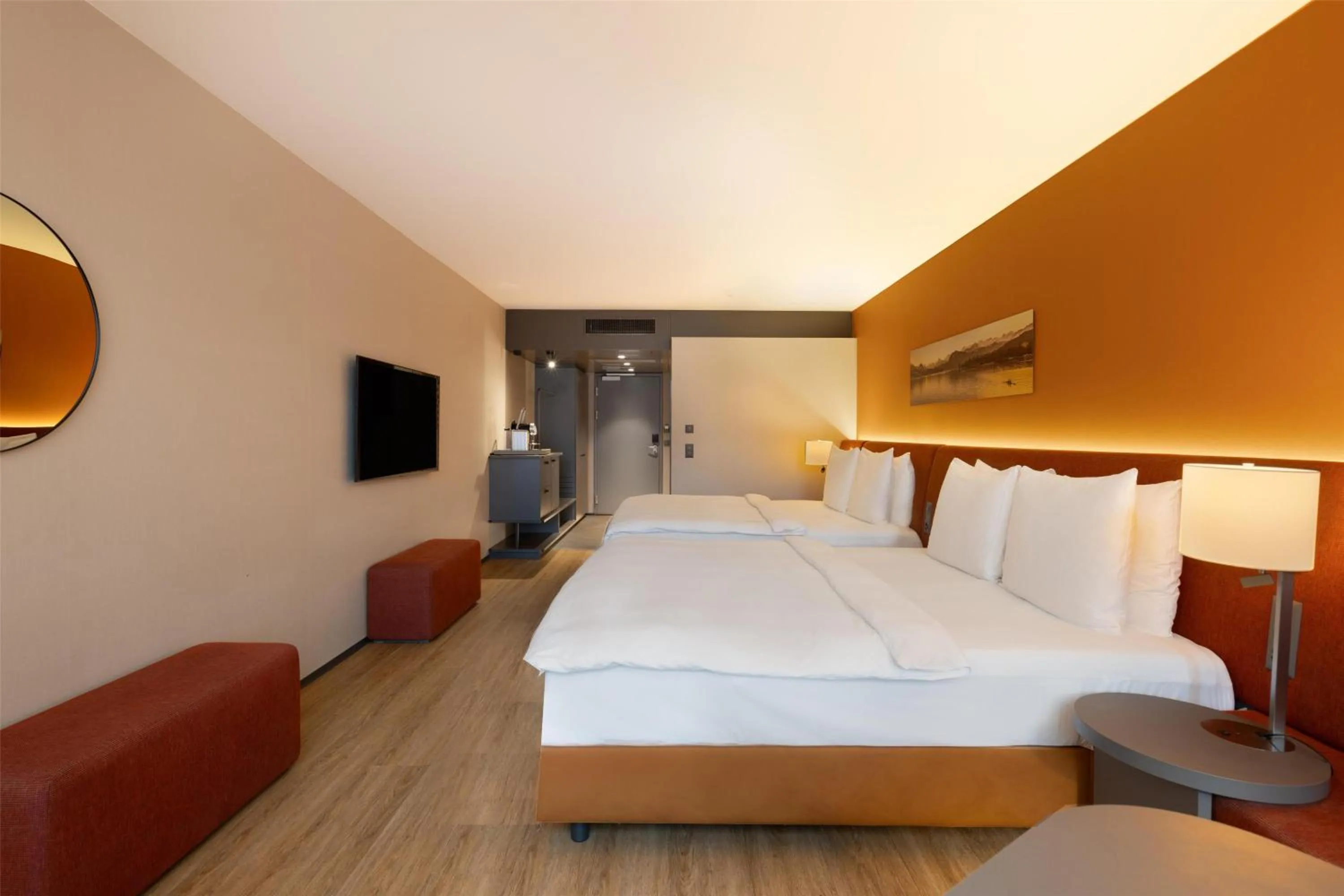 Bedroom, Bed in Radisson Blu Hotel, Lucerne