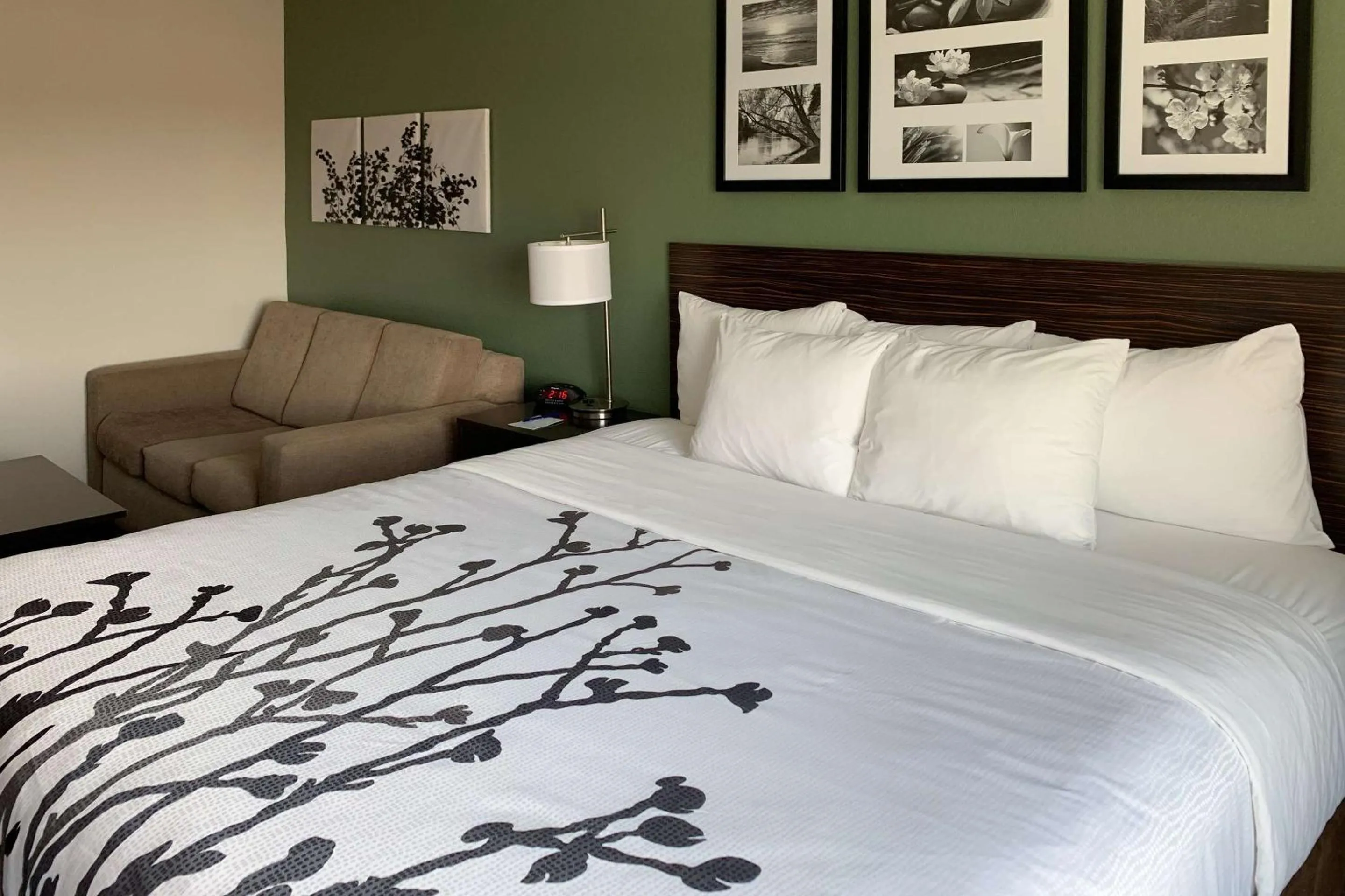 Bedroom, Bed in Sleep Inn & Suites Garden City