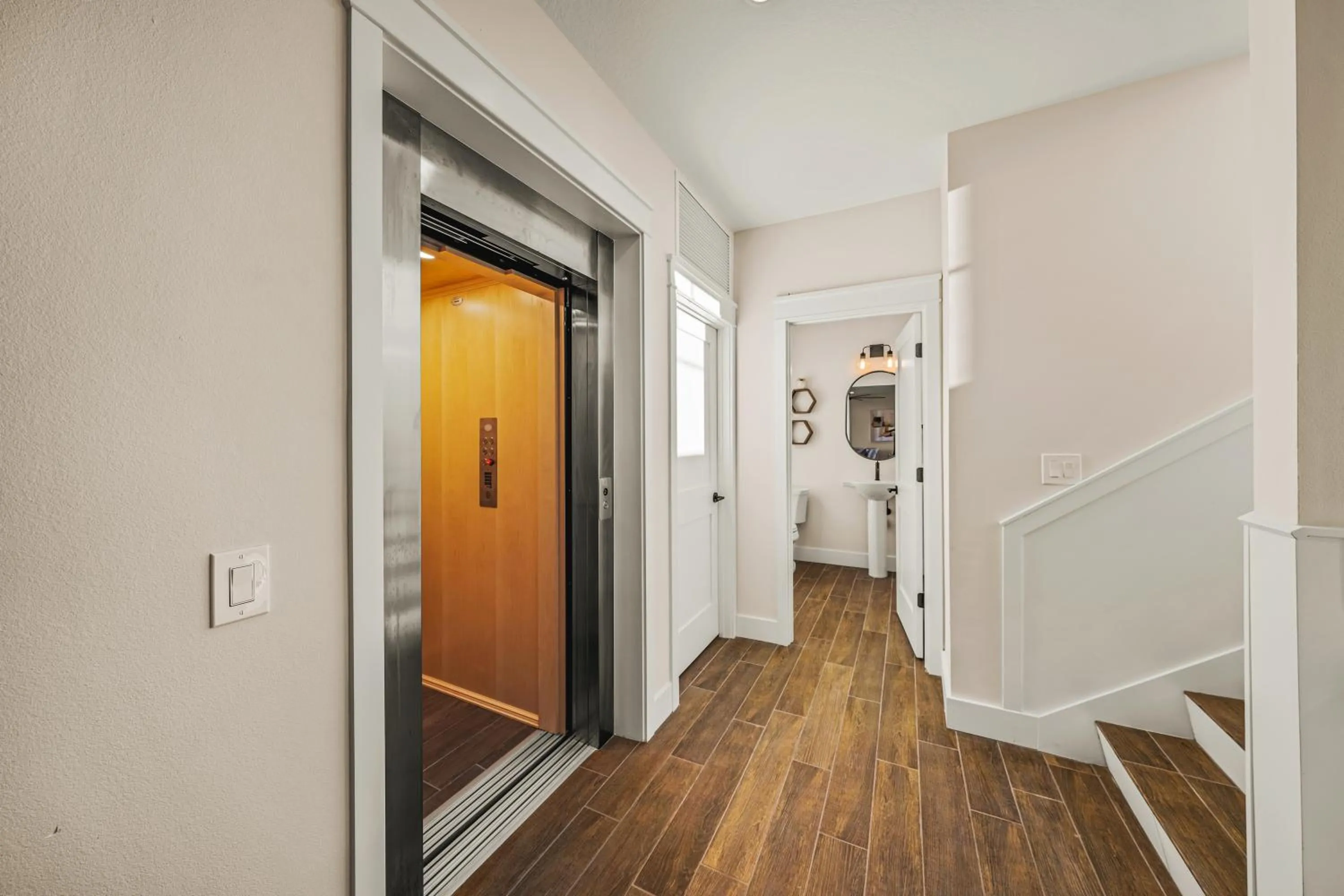 elevator in Crescent Beach House