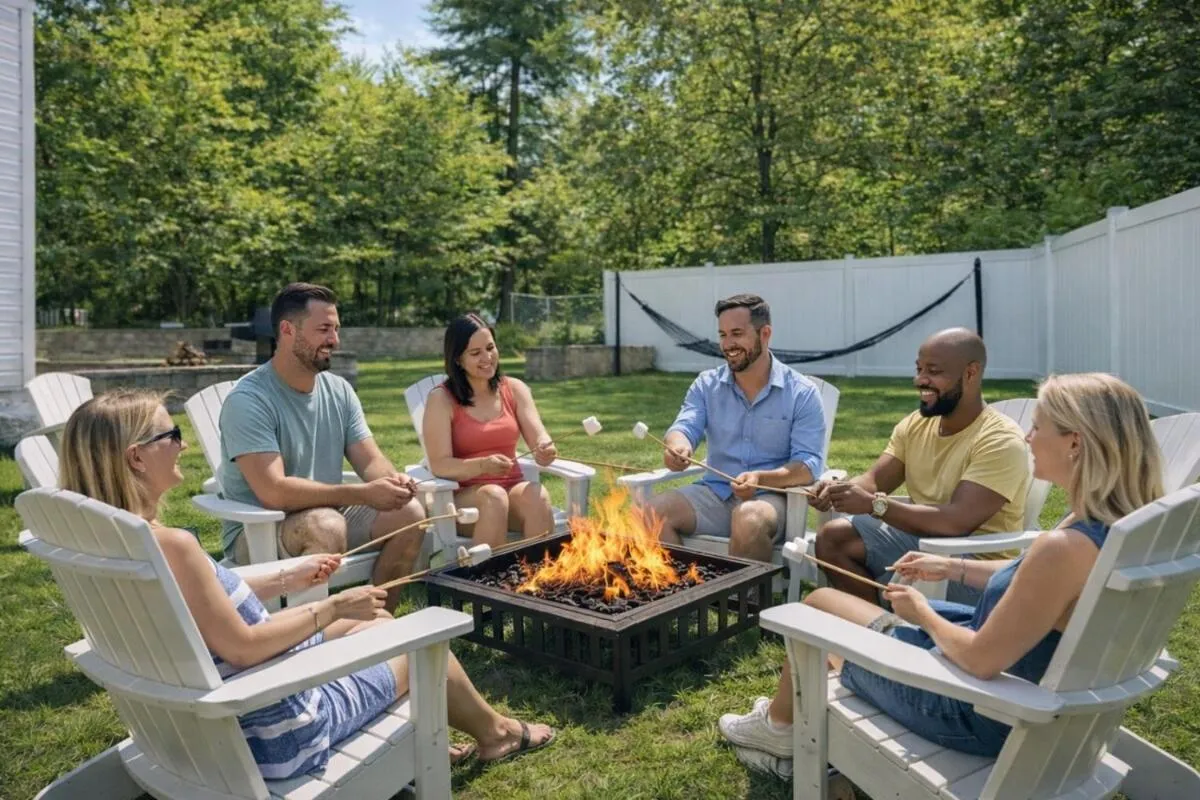 Luxury Villa with Hot Tub, Two Fire Pits, King Bed Suite, Game Room & Fenced Yard