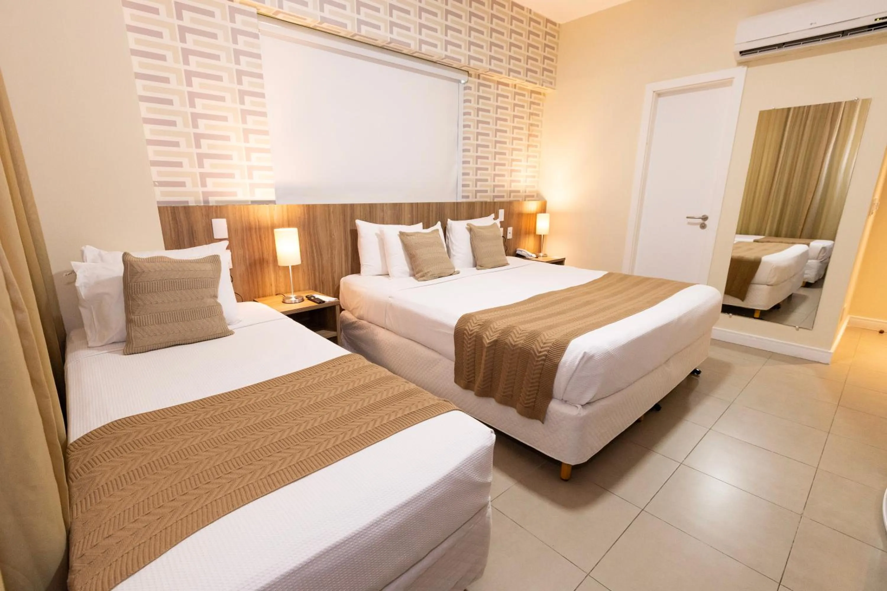 Bed in Mais Hotel Aeroporto Salvador