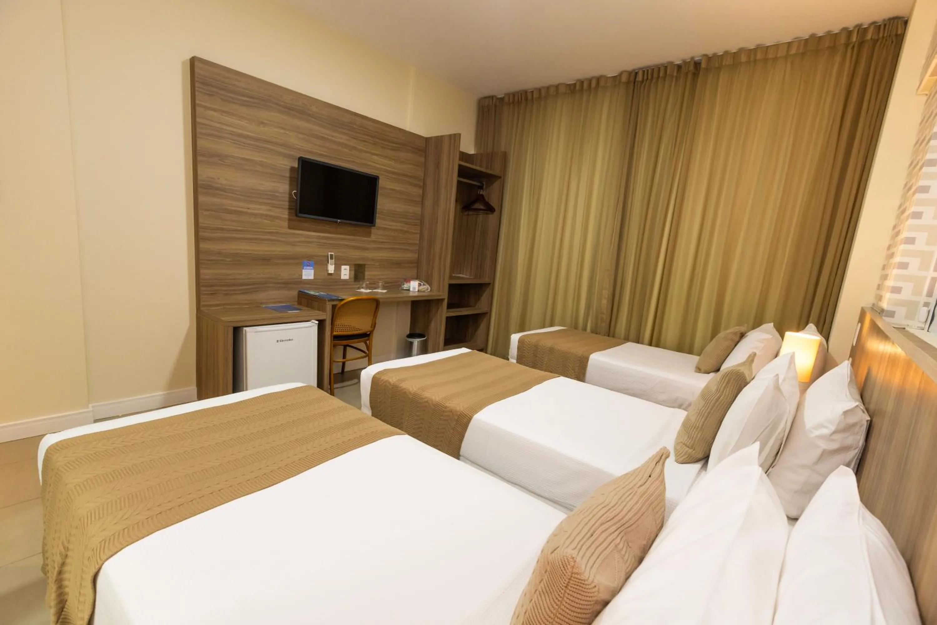 Bed in Mais Hotel Aeroporto Salvador