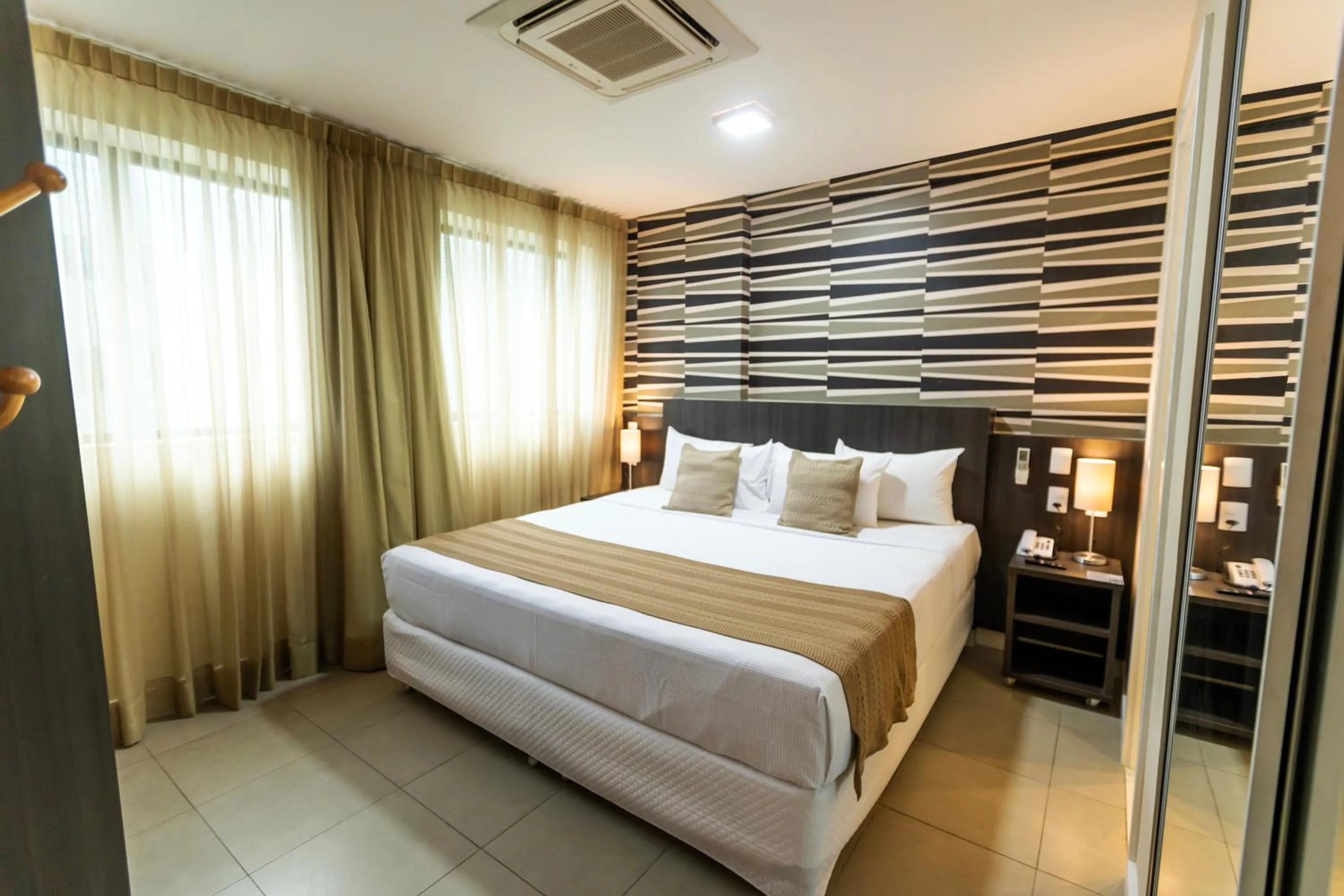 Bed in Mais Hotel Aeroporto Salvador