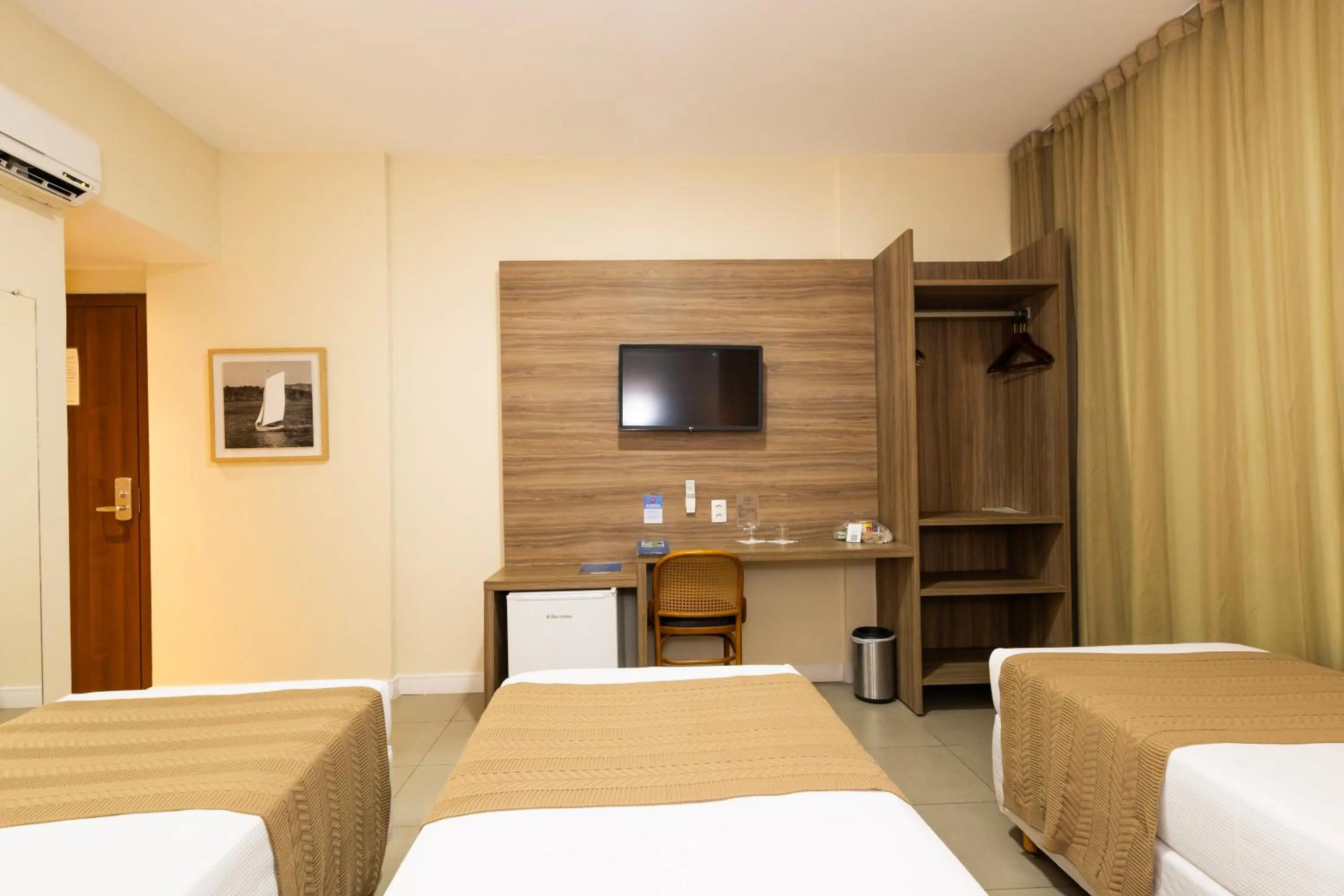 Bed in Mais Hotel Aeroporto Salvador