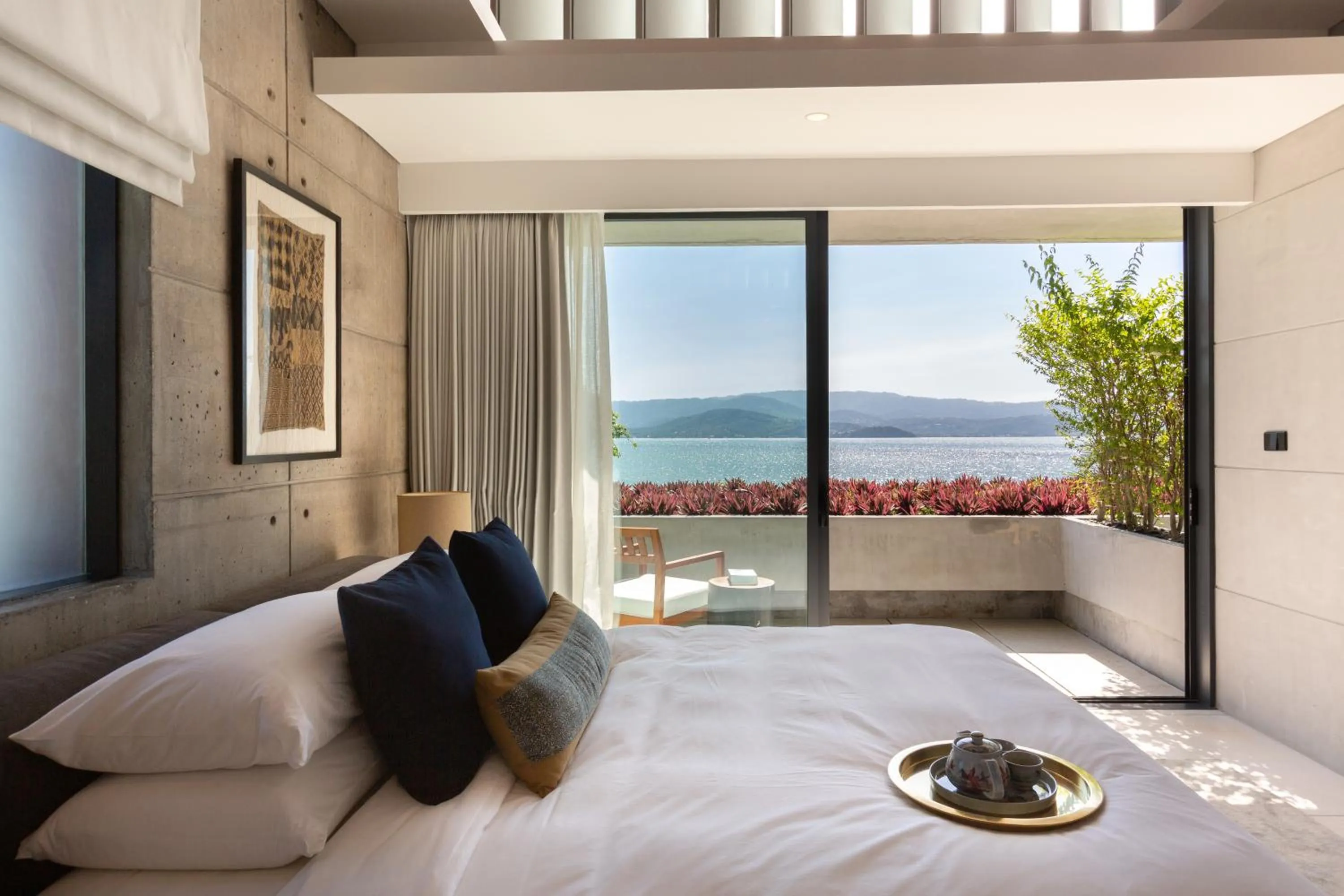 Bed in Kerem Luxury Beachfront Villas