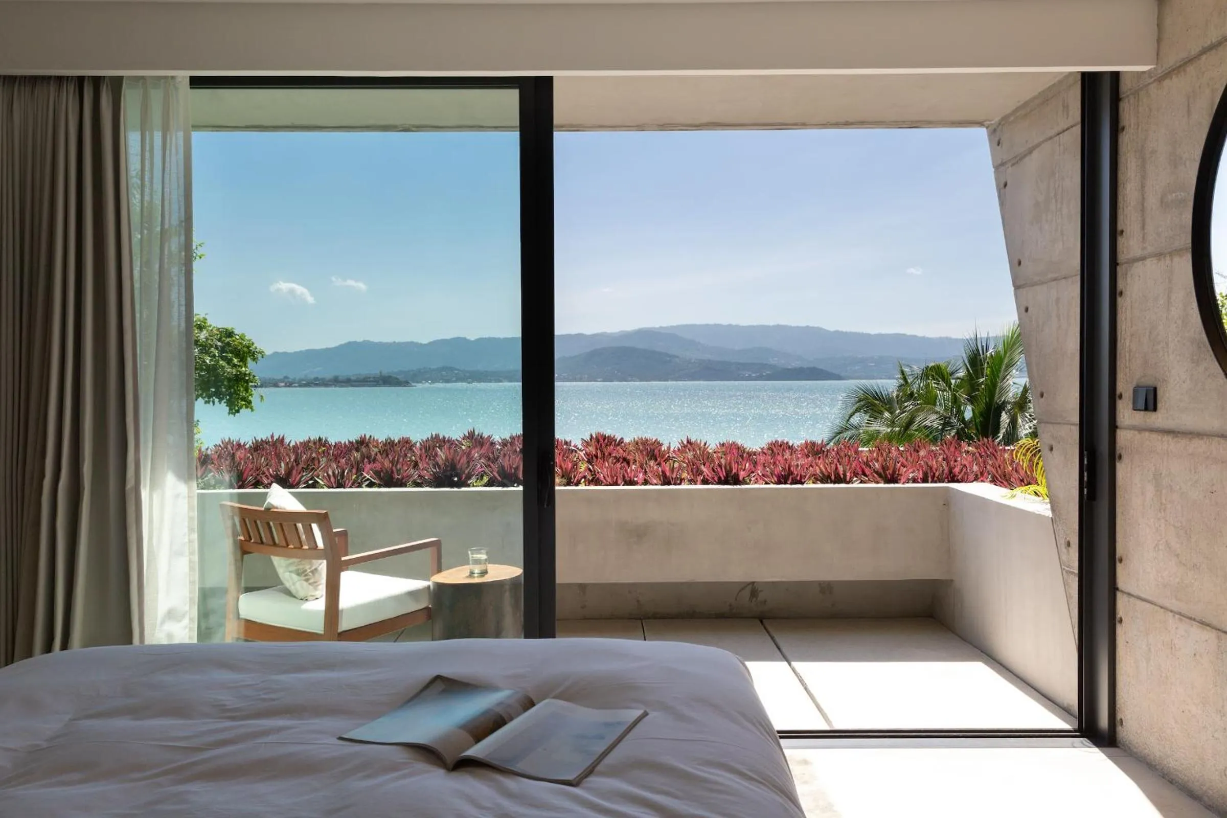 View (from property/room), Bed in Kerem Luxury Beachfront Villas