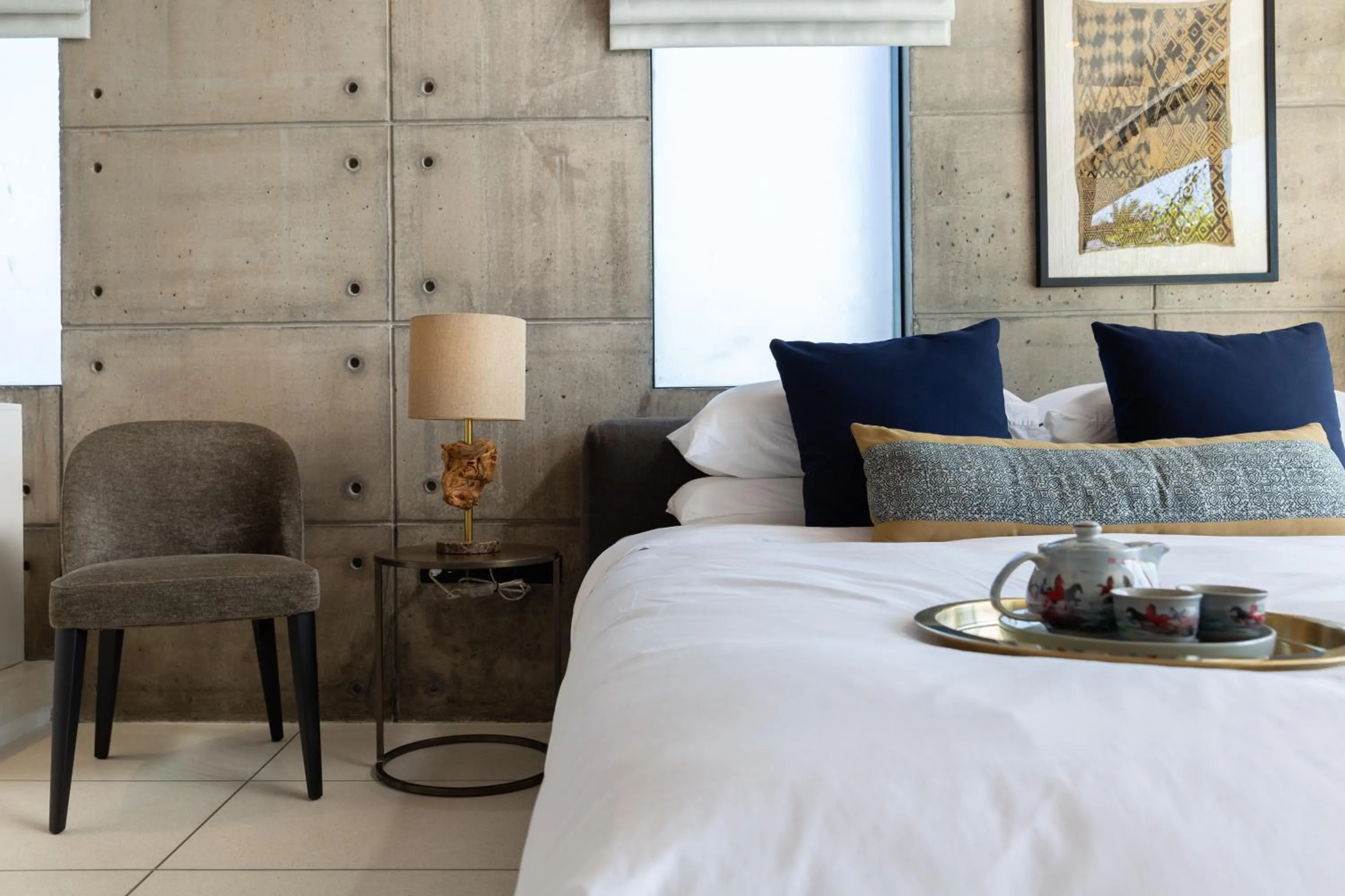 Bed in Kerem Luxury Beachfront Villas