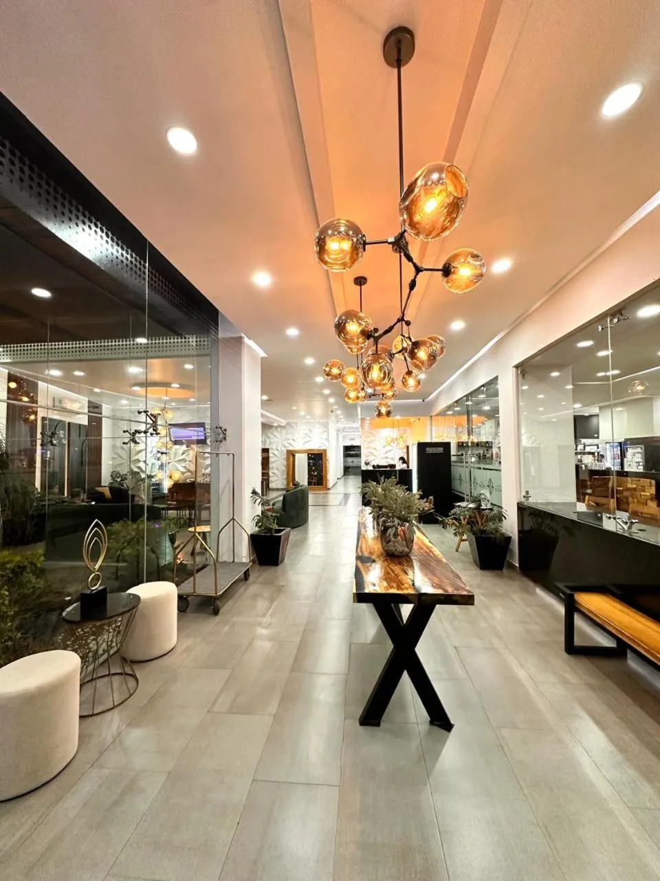 Lobby or reception in Hotel Bugari Aeropuerto Guadalajara