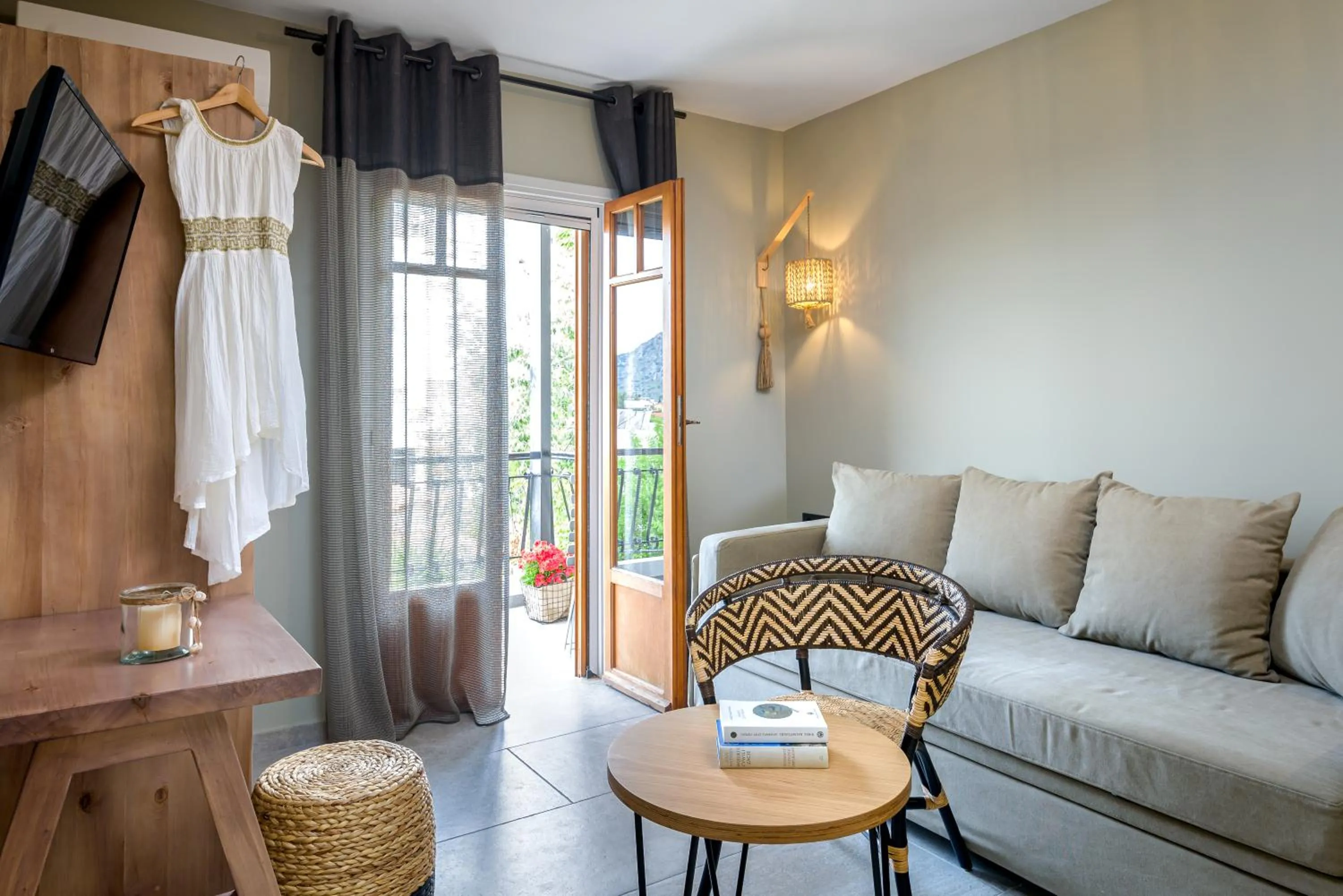 Living room in Oasis Apartments