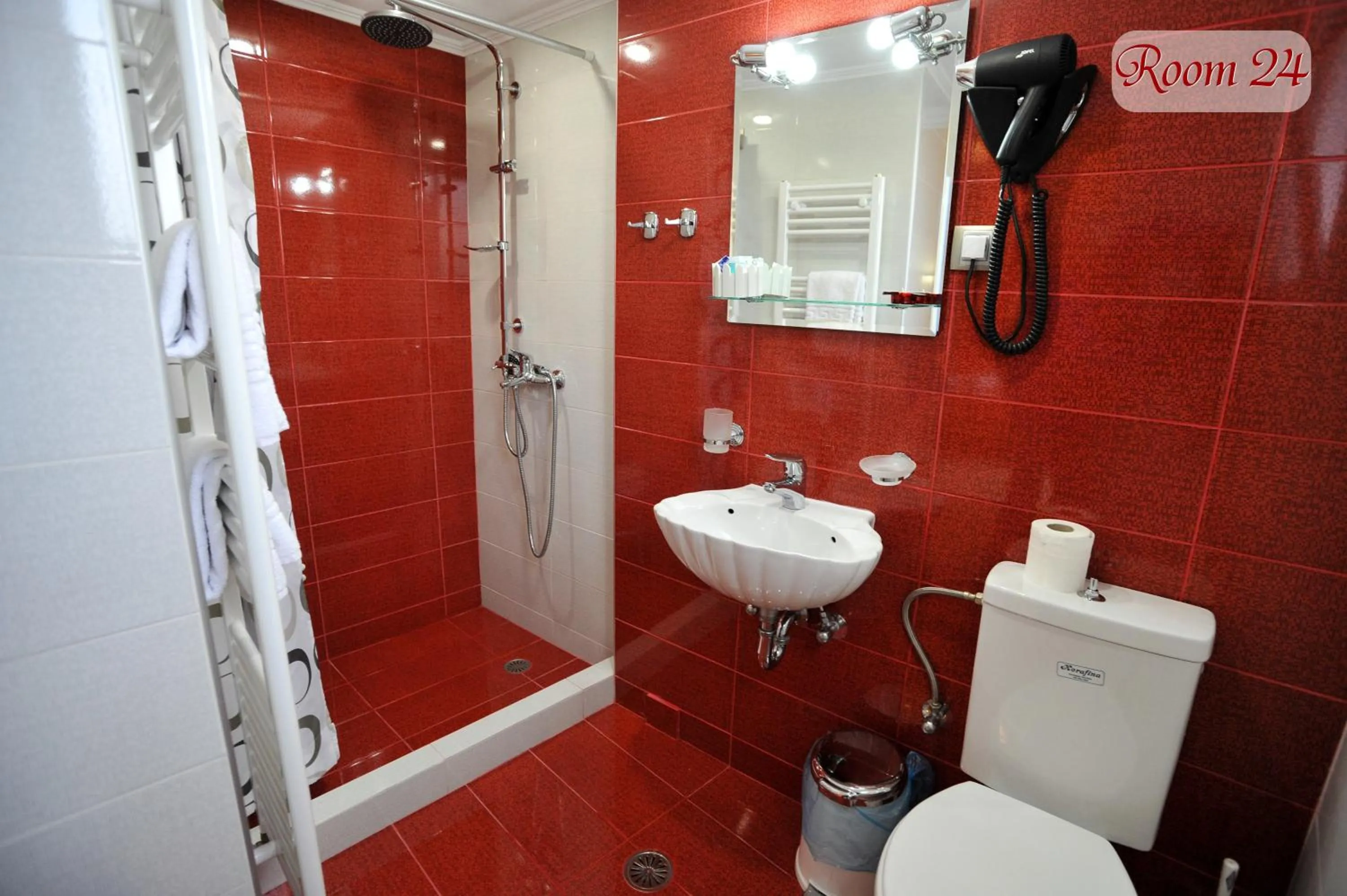 Bathroom in Apollon Hotel