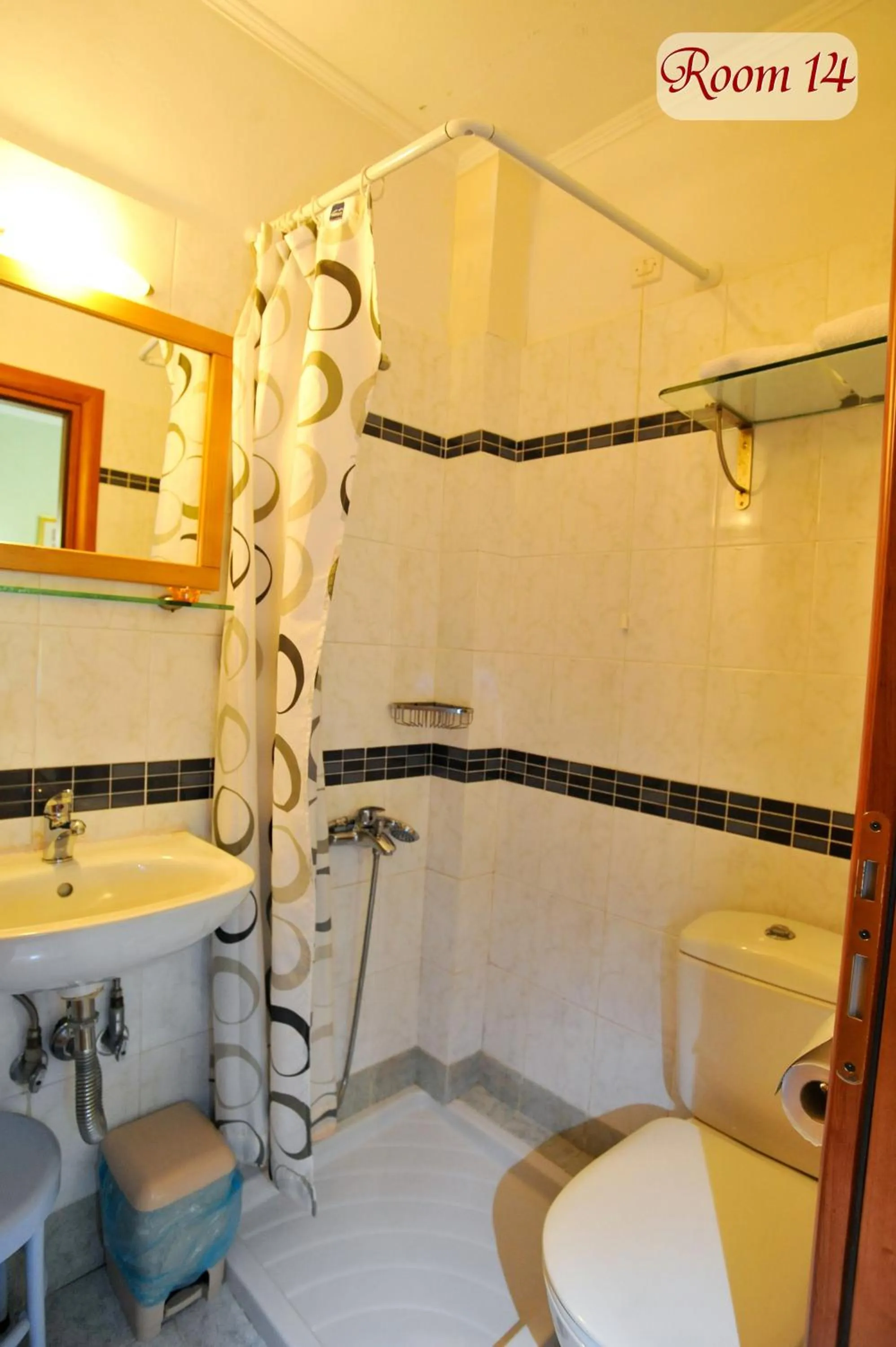 Bathroom in Apollon Hotel