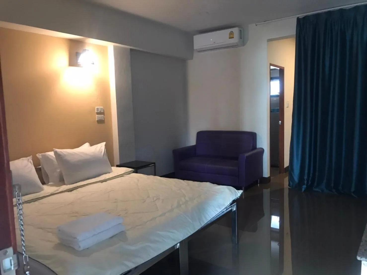 Bed in DD Residence Sai5 Salaya ห้องพัก ดีดี สาย5 ศาลายา