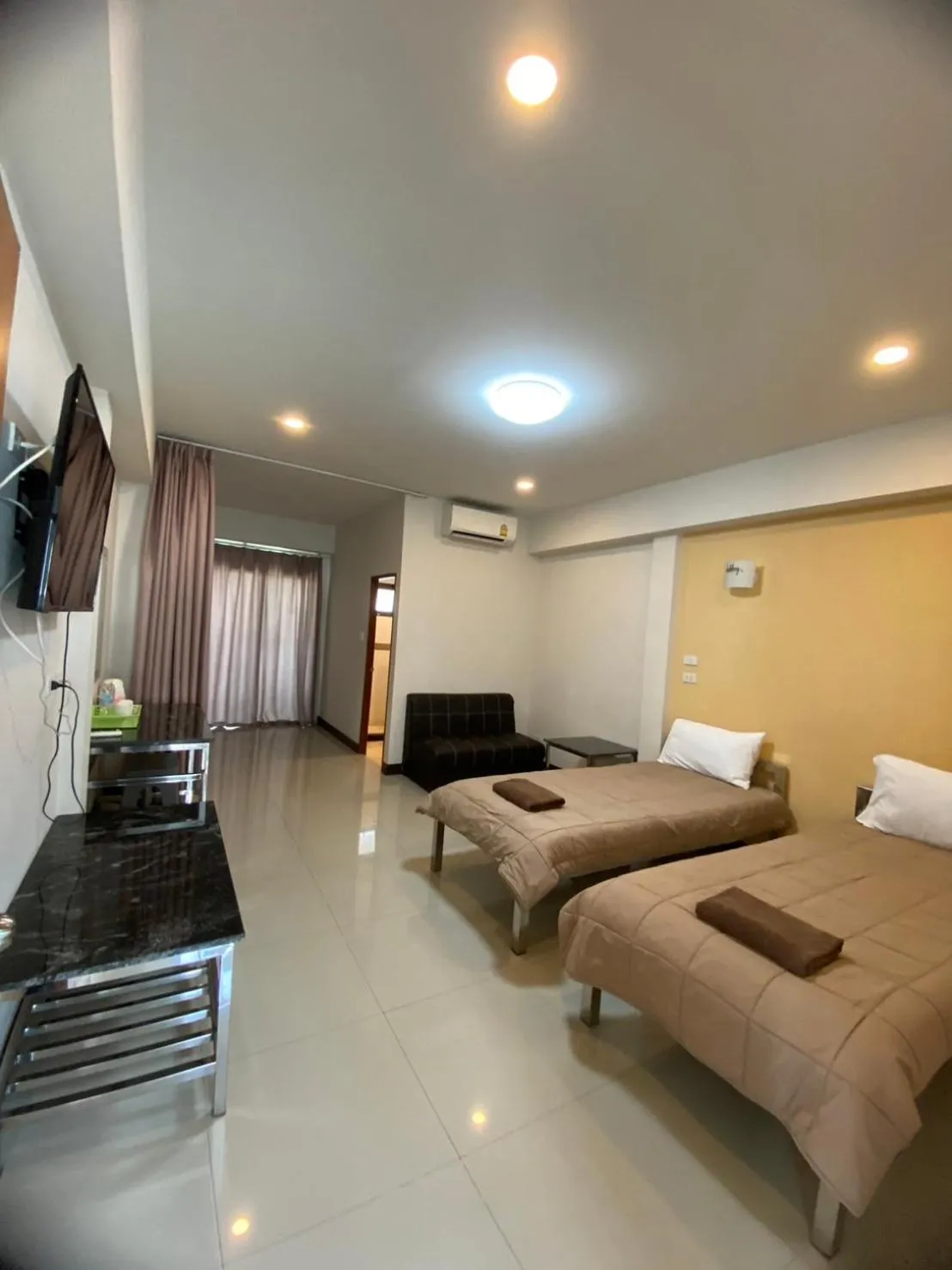 Bed in DD Residence Sai5 Salaya ห้องพัก ดีดี สาย5 ศาลายา