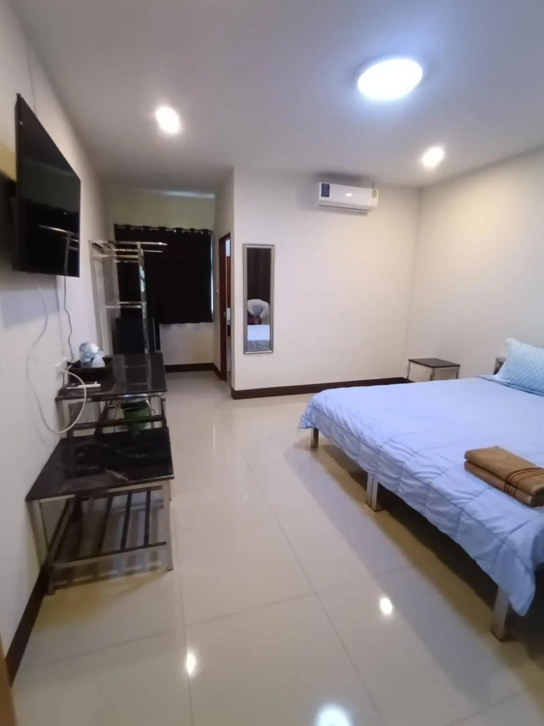 Bed in DD Residence Sai5 Salaya ห้องพัก ดีดี สาย5 ศาลายา