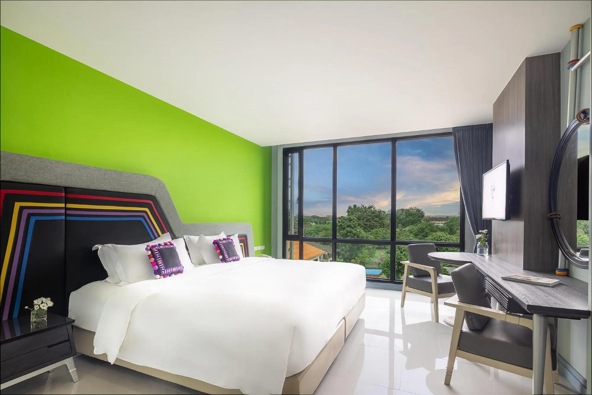 Bedroom, Bed in Hotel Selene Chiang Rai