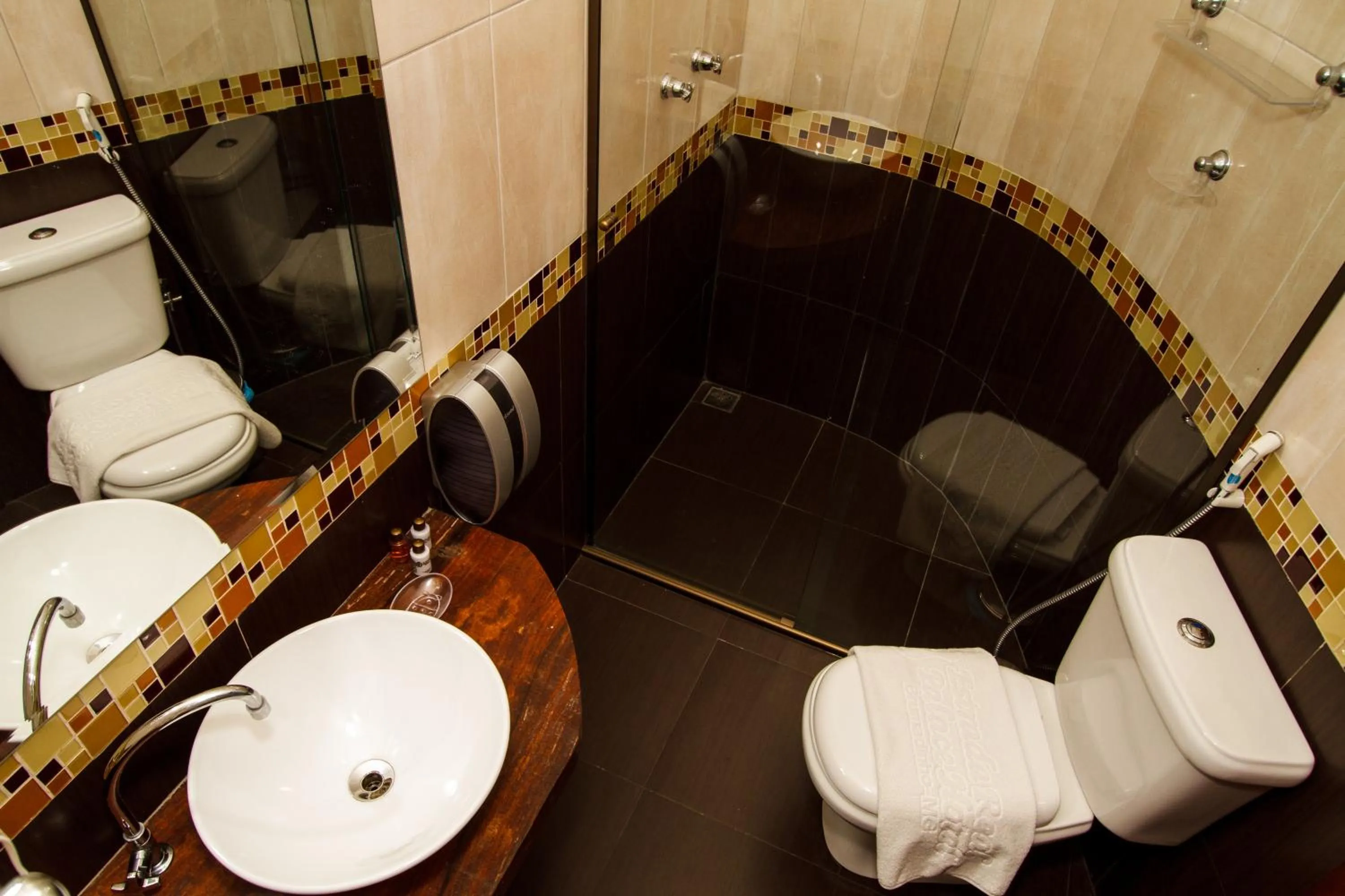 Shower in Estrada Real Palace Hotel