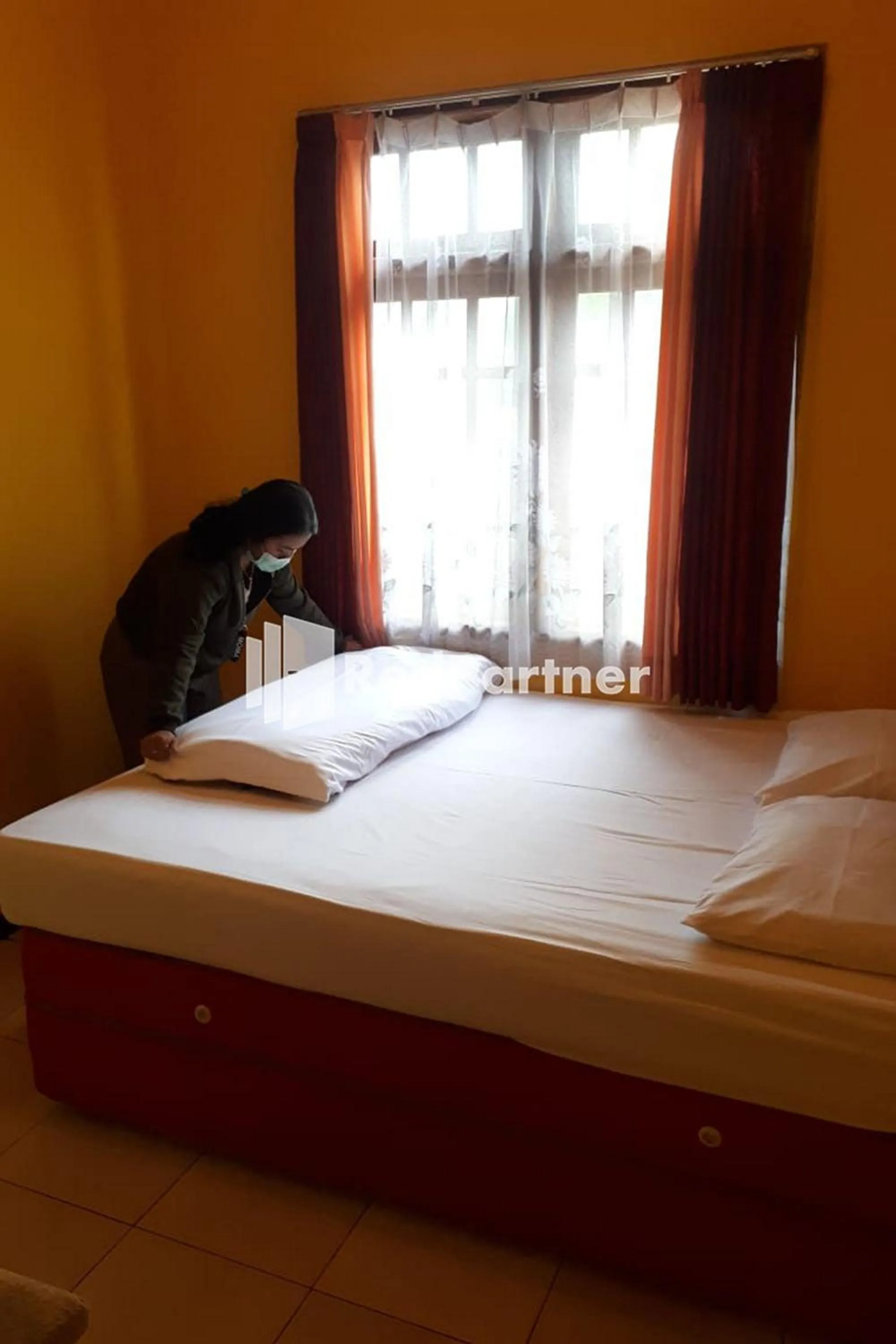 Bed in Bromo Indah Lestari Homestay Mitra RedDoorz