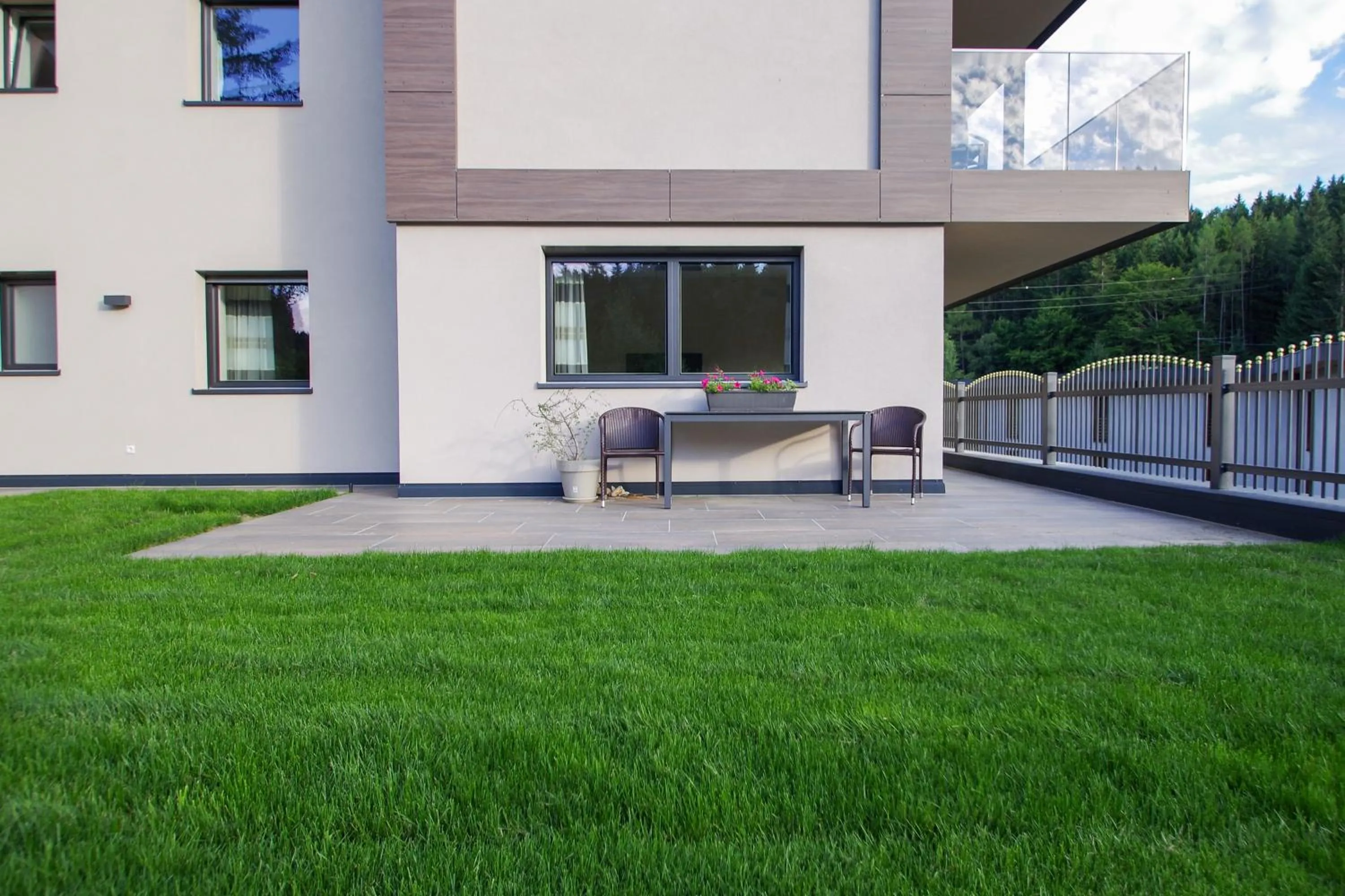 Garden in Apartment Hotel Christine