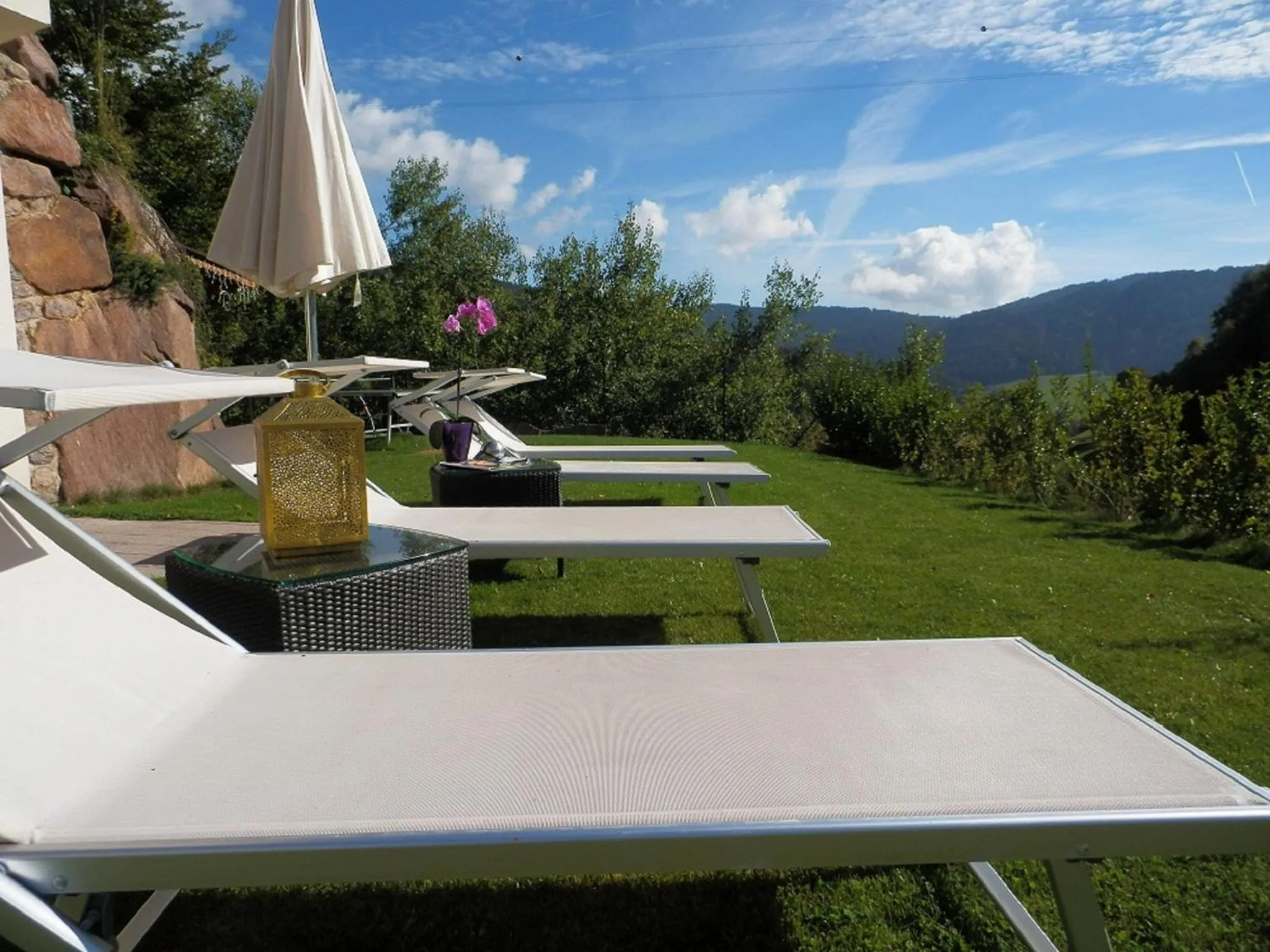 Garden in Apartment Hotel Christine